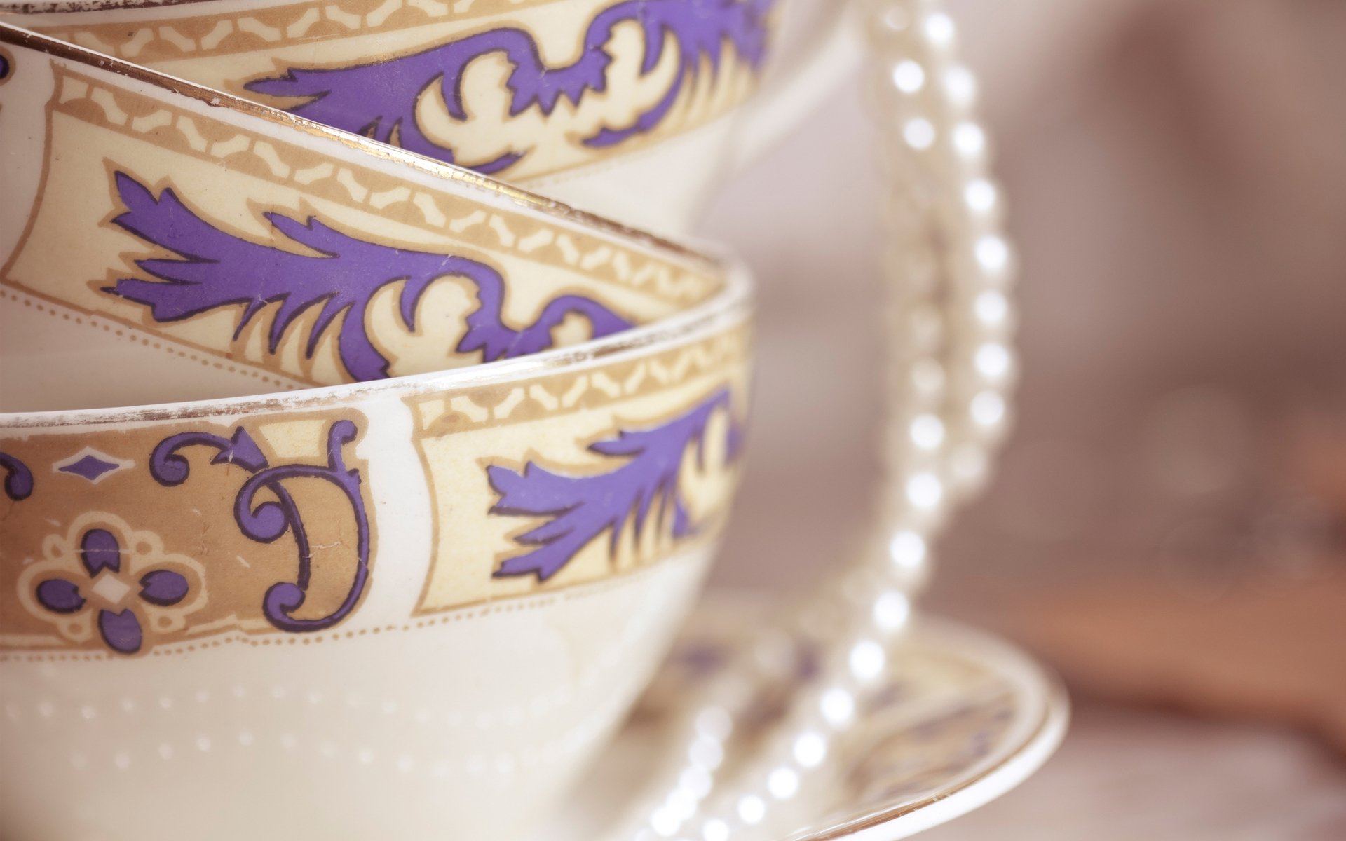 mugs cup porcelain picture pattern saucer glaze beads pearl