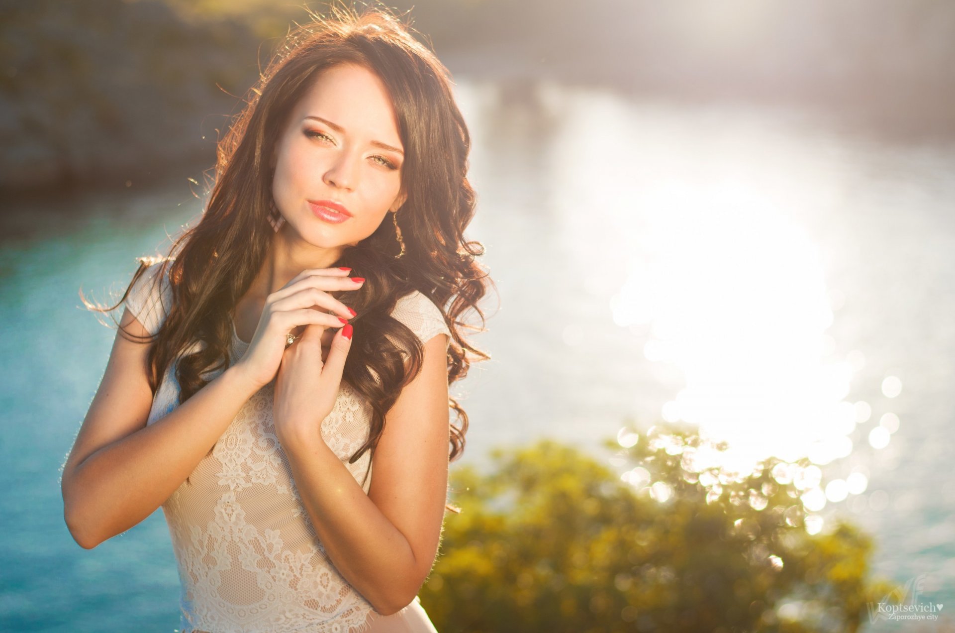 girl angelina petrova brunette ukrainka beautiful beauty cute happiness tender