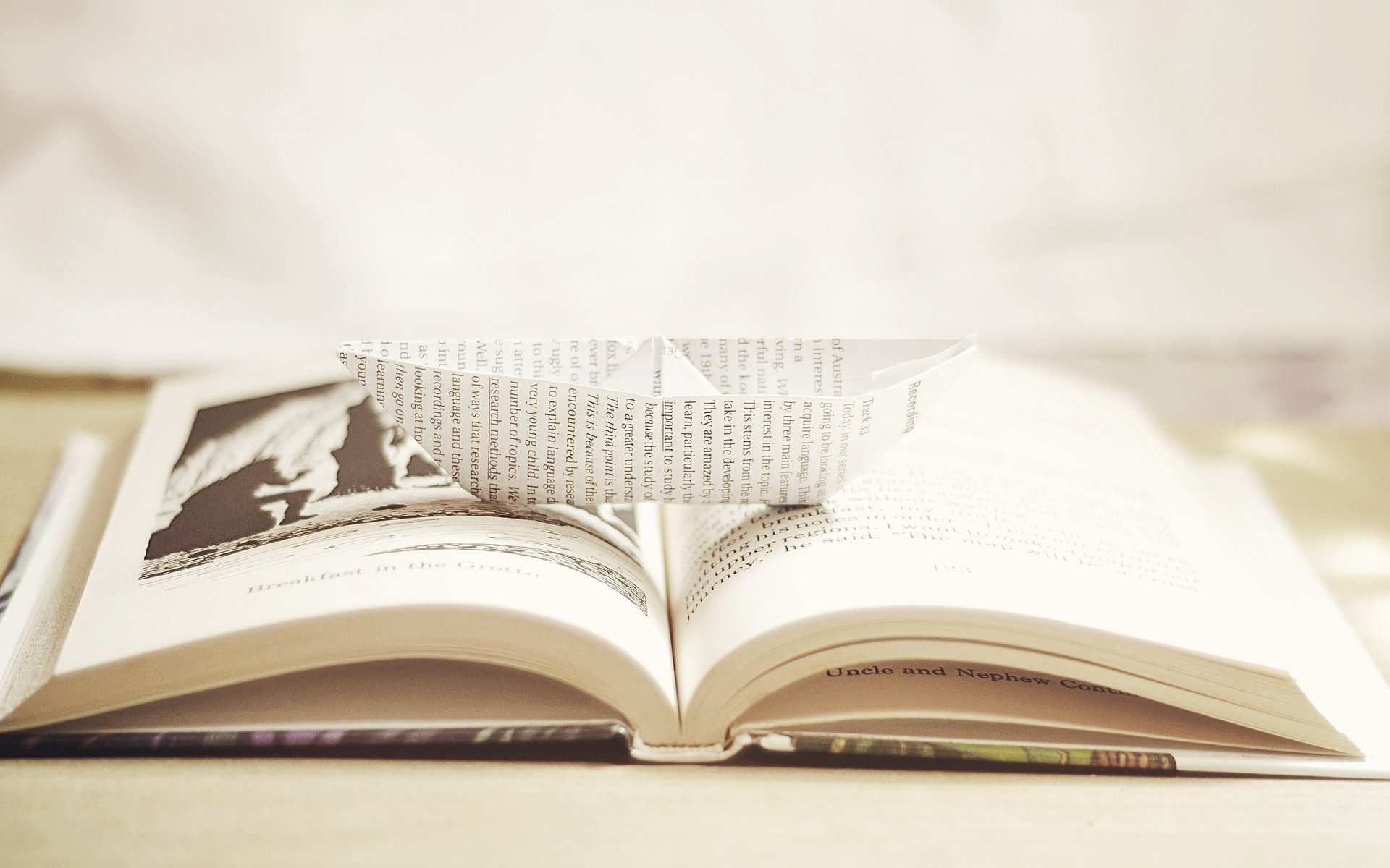 mood book pages origami boat ships inscription background wallpaper widescreen full screen hd wallpapers fullscreen