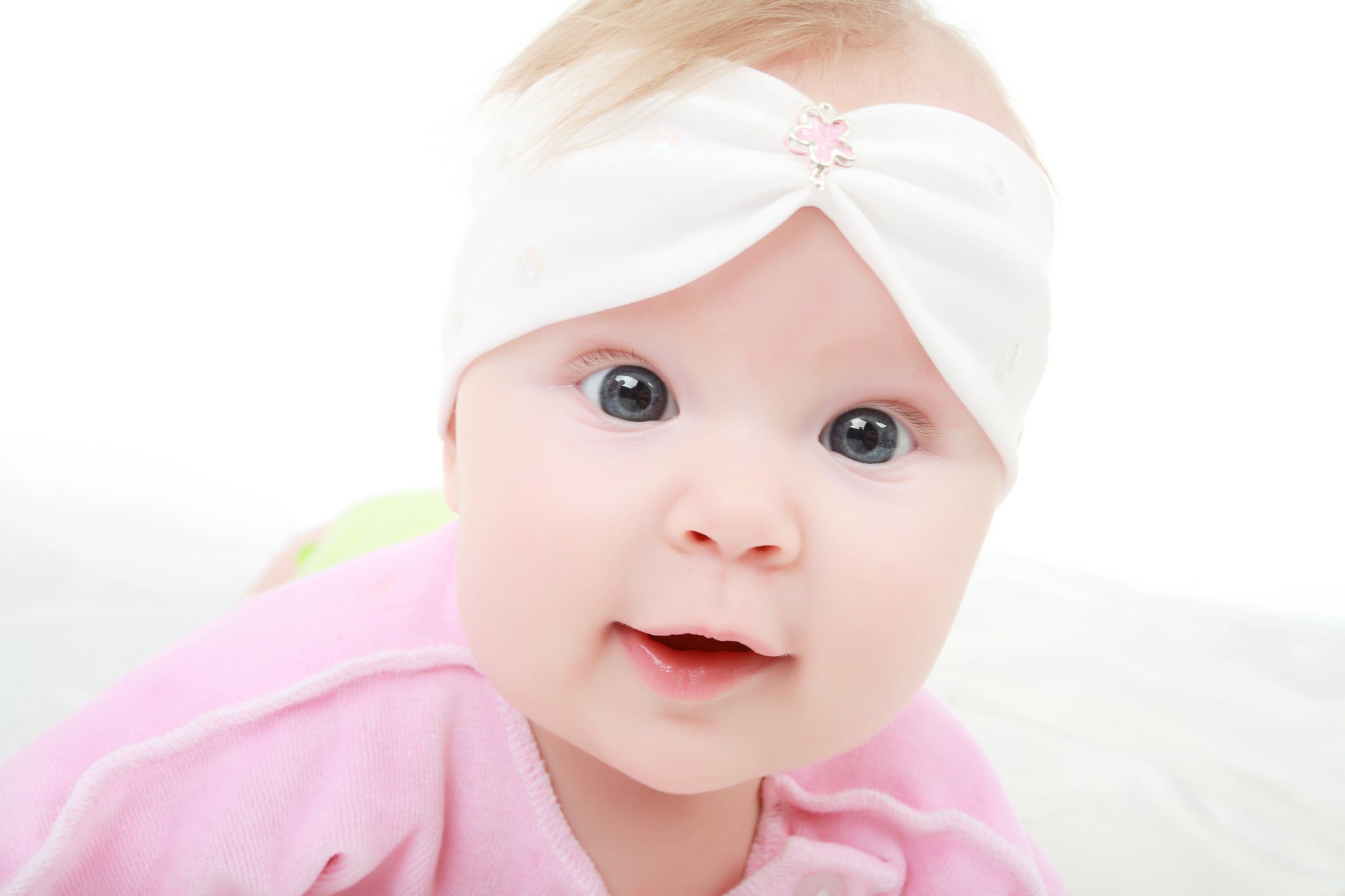 funny little girl baby child childhood big beautiful eyes happy mood girl