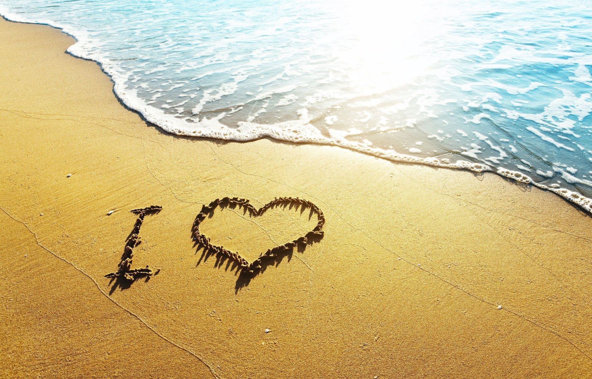 mood sand beach love heart i love sea water wave beautiful background wallpaper widescreen full screen hd wallpapers
