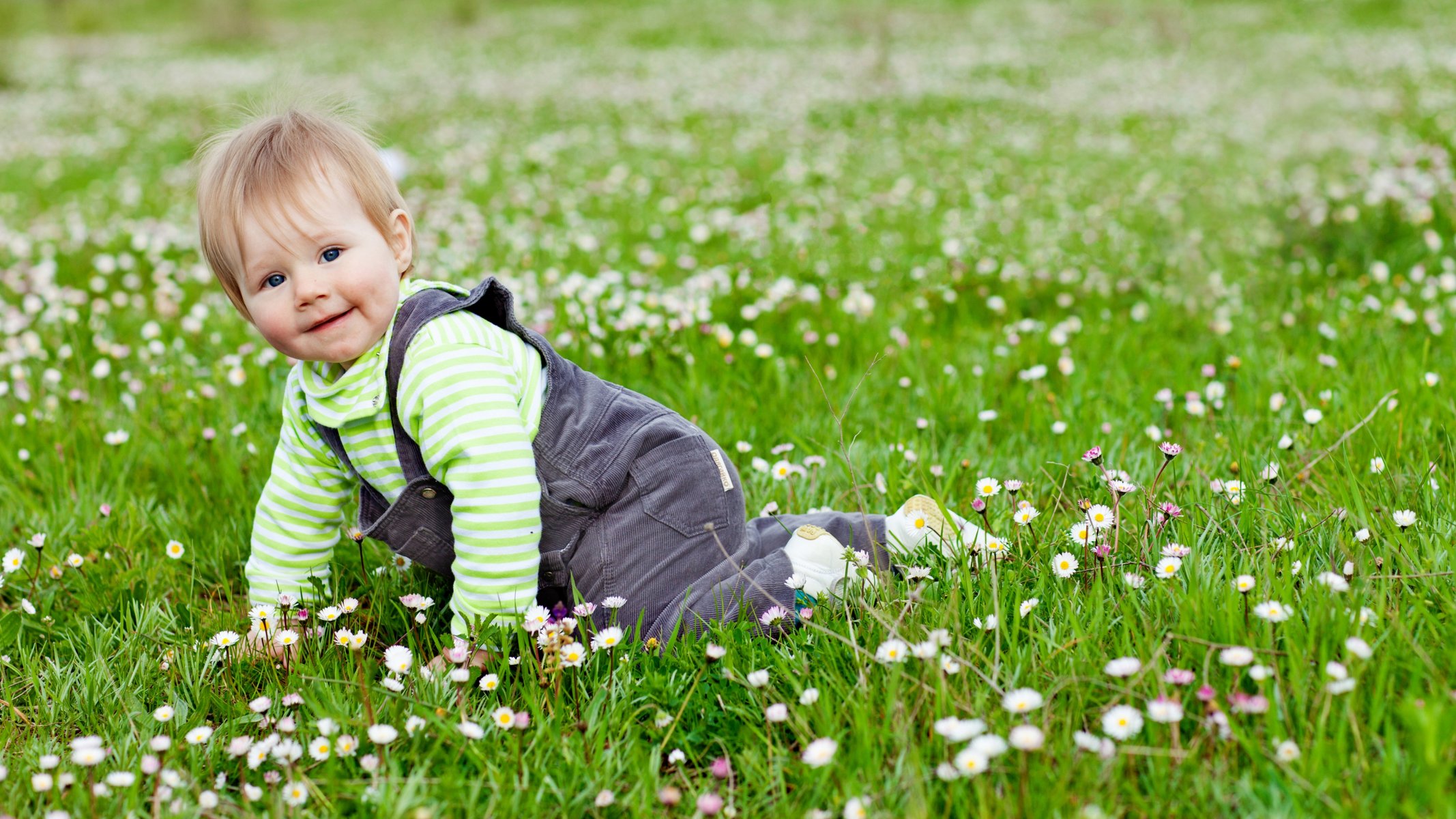 baby child children kid happy play cute lovely joy garden grass flowers games happiness supplies flower