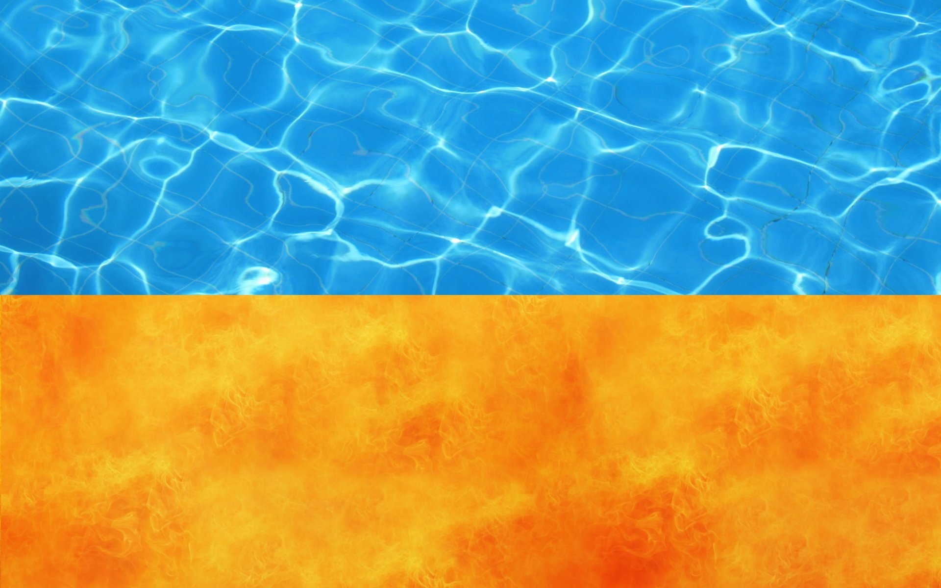 flag ukraine water flame