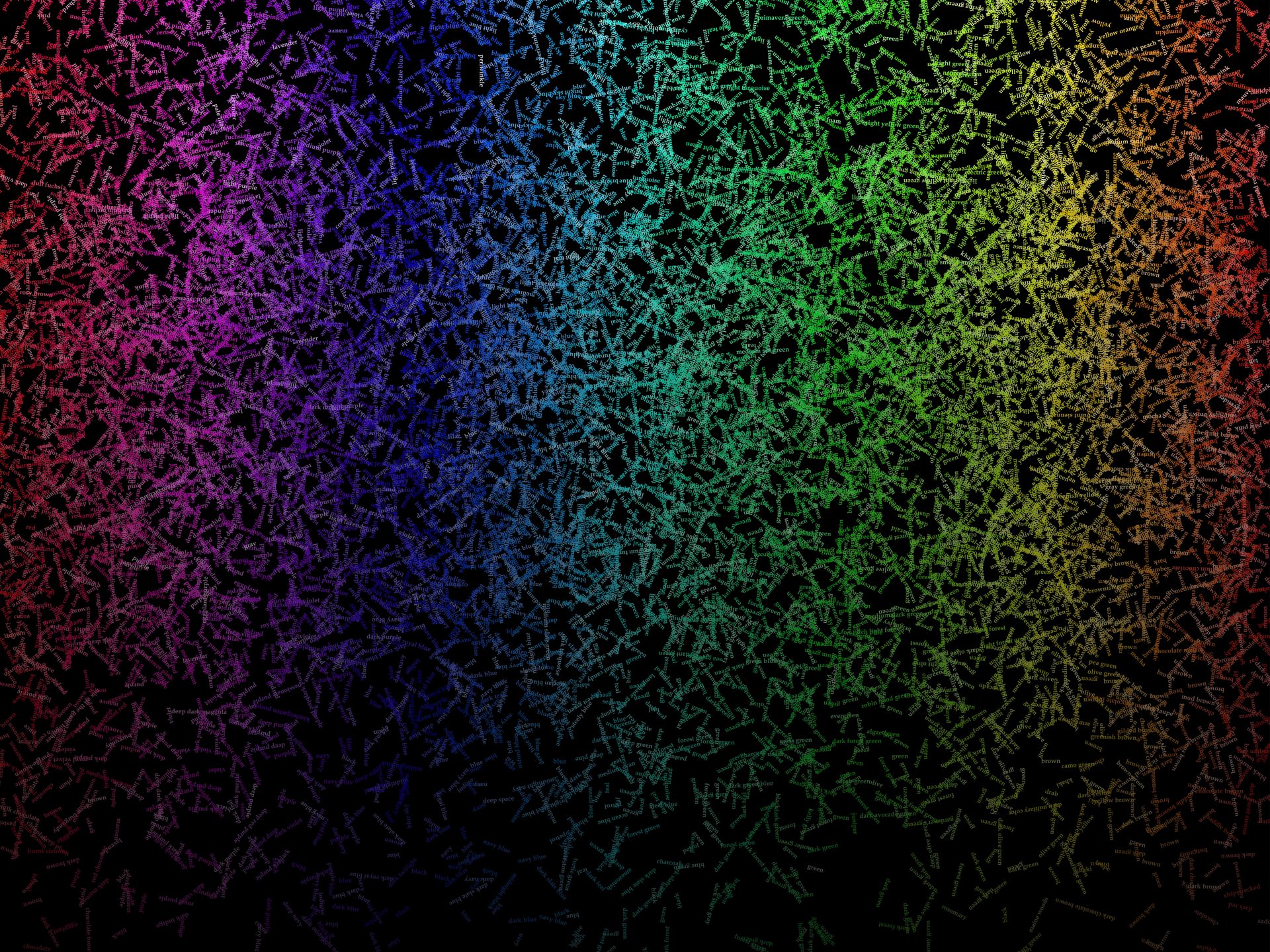 words spectrum flowers