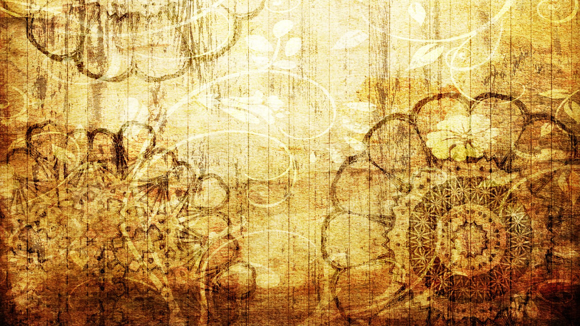 textures background flower yellow brown patterns