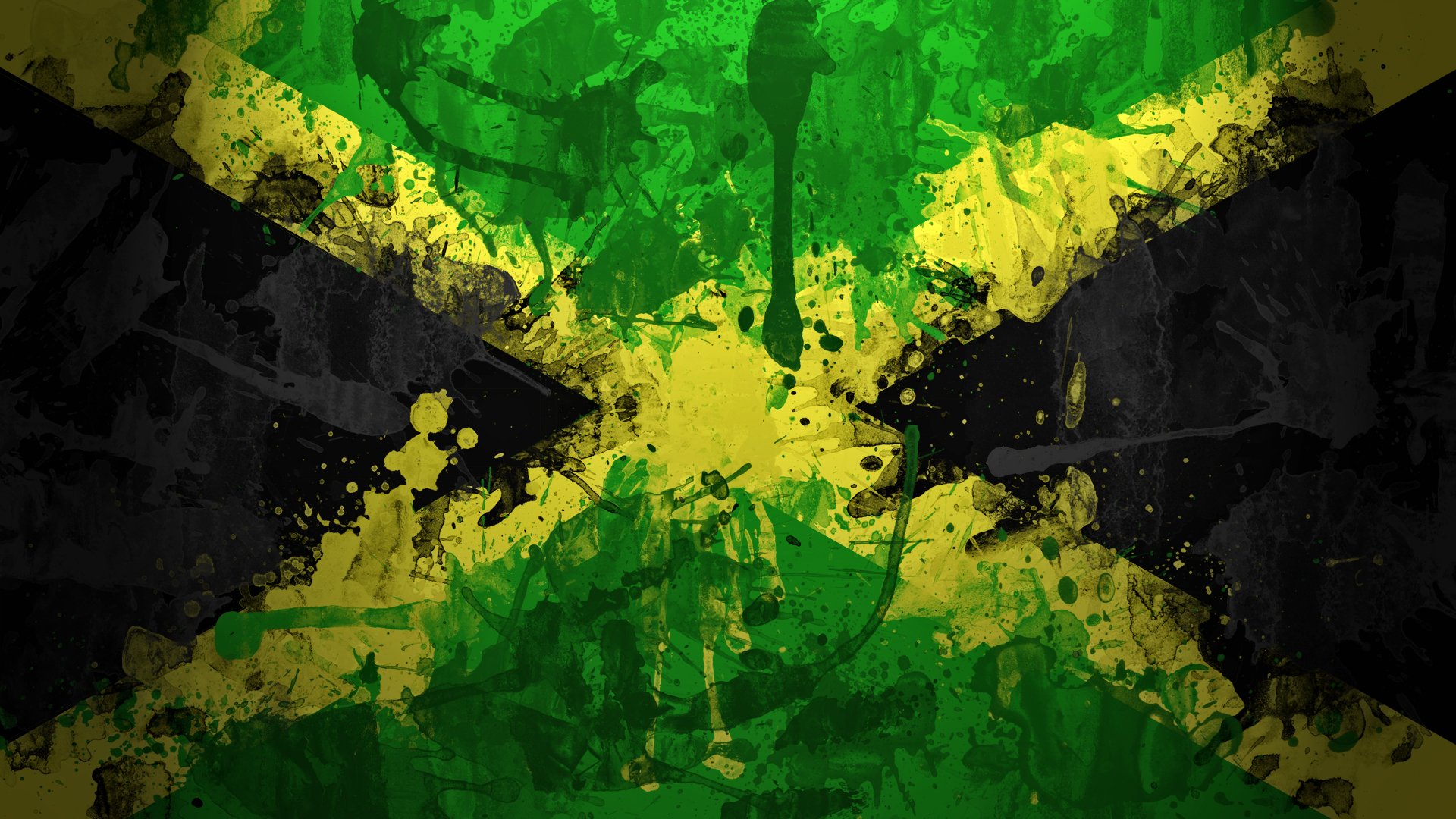 jamaica flag paint