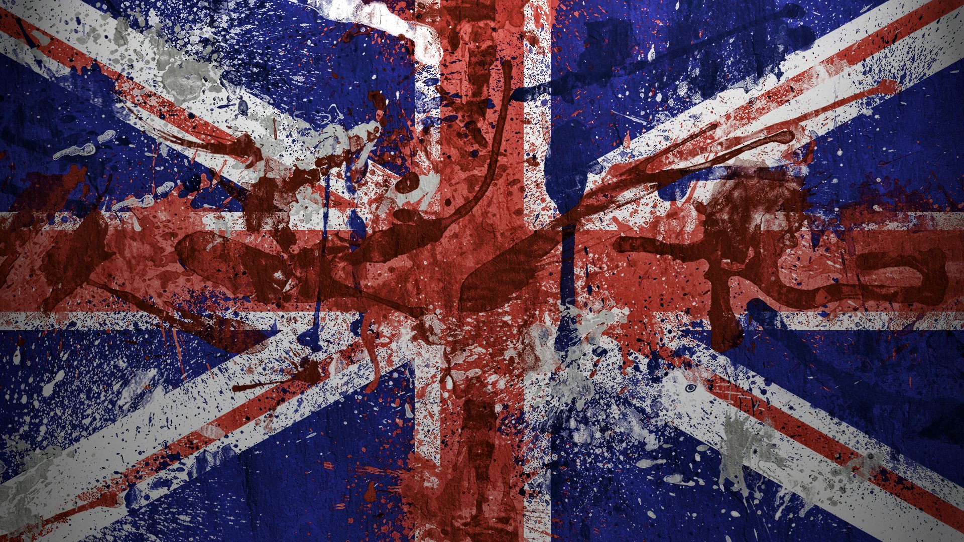 united kingdom great britain flag paint