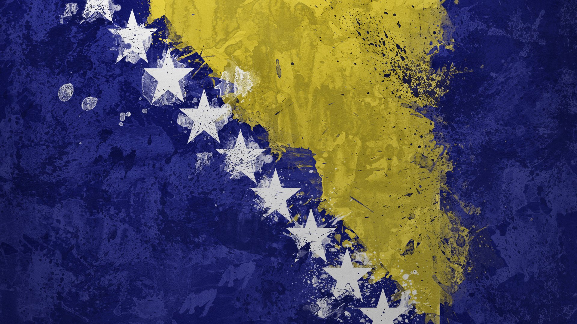 bosnia and herzegovina bosna i hercegovina bosnia and hertsegovina flag paint