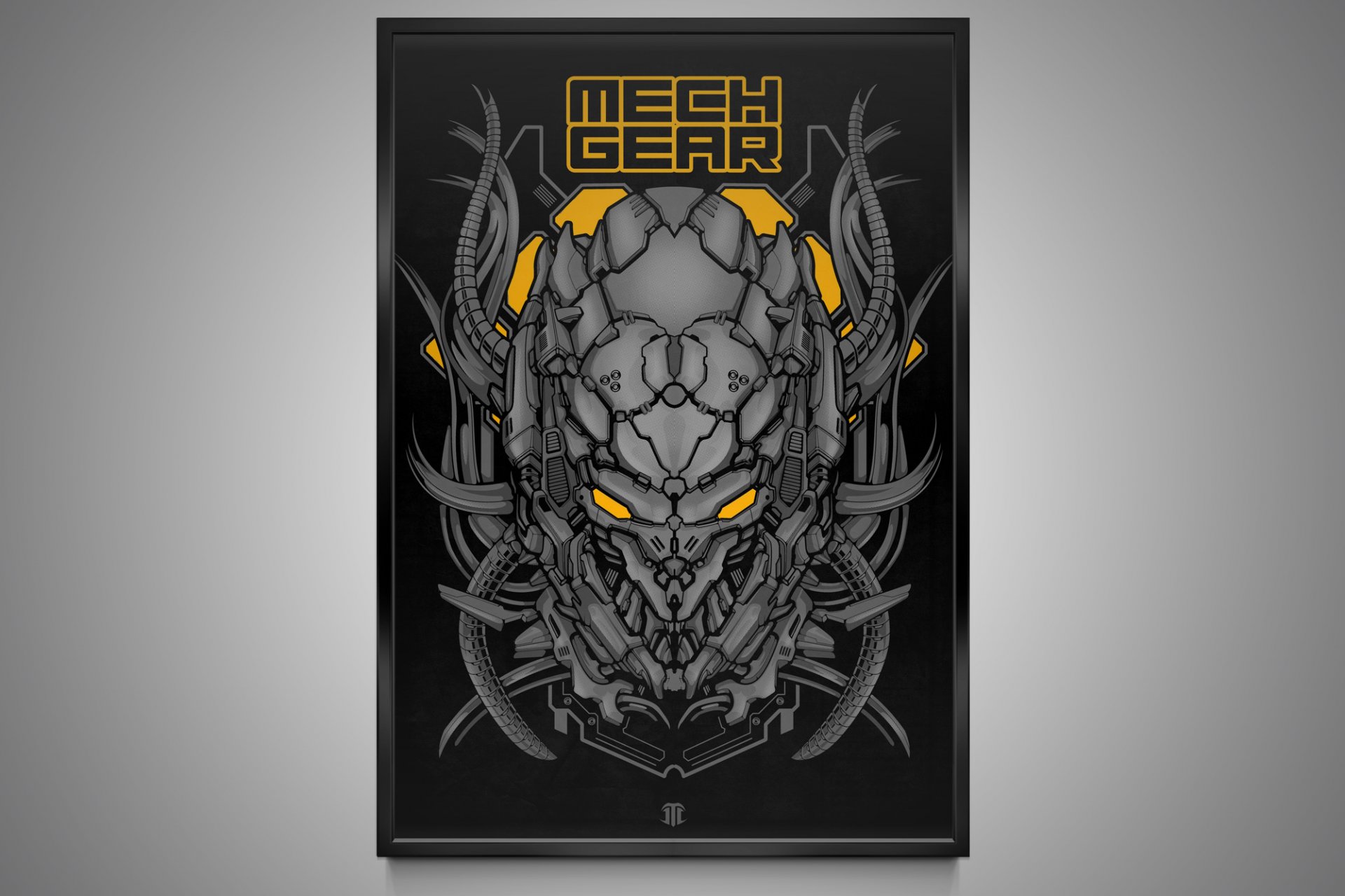 mechgear robots cyborg metal prints picture print creative