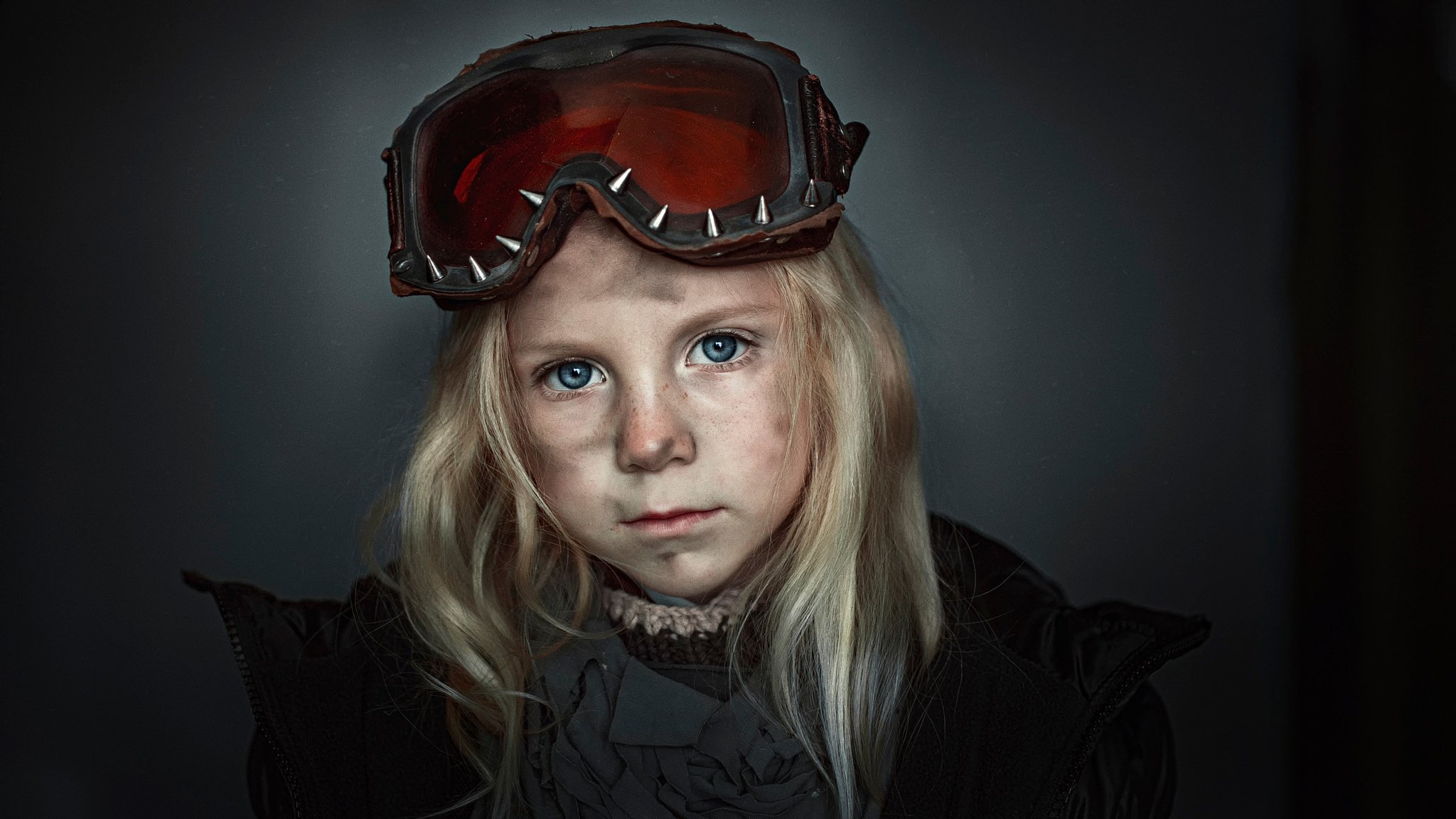 girl of the field grubby portrait sunglasses george chernyad'ev