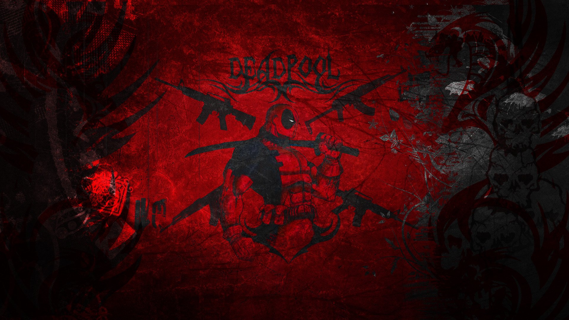 deadpool merc marvel style wallpaper red grunge comics hd widescreen