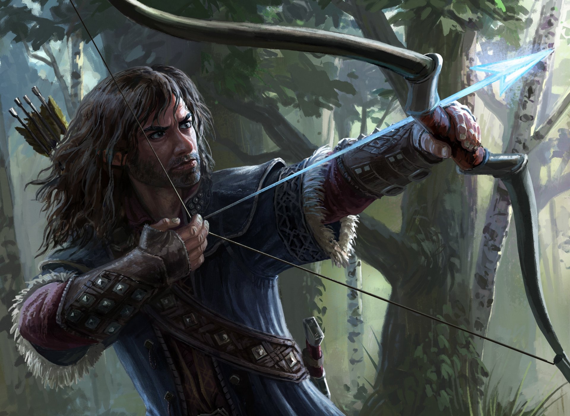 lord of the rings art kili gnome torment magic forest