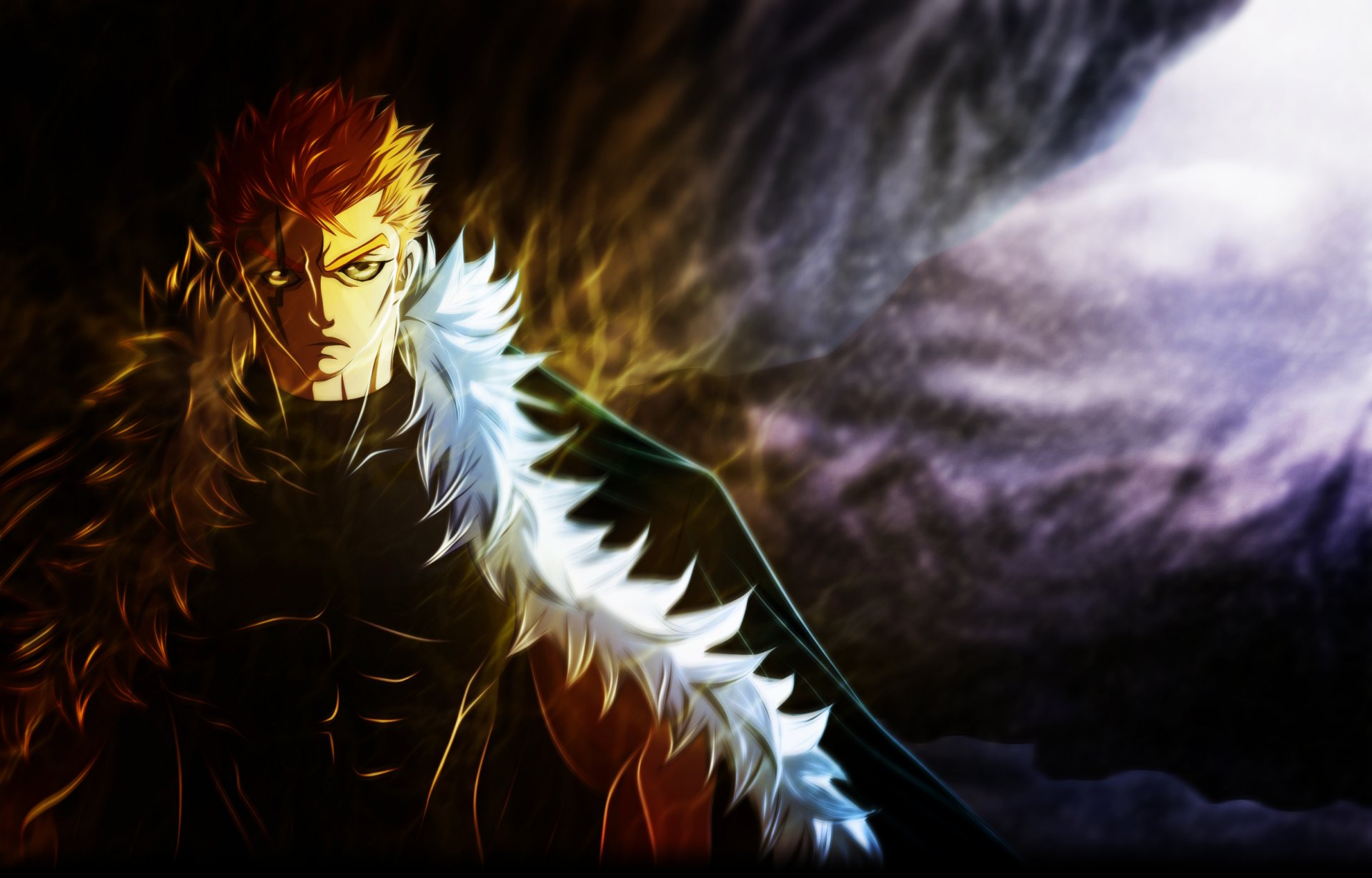 art deohvi fairy tail laxus dreyar anime tale about the fairy tail guy scar fur muscles