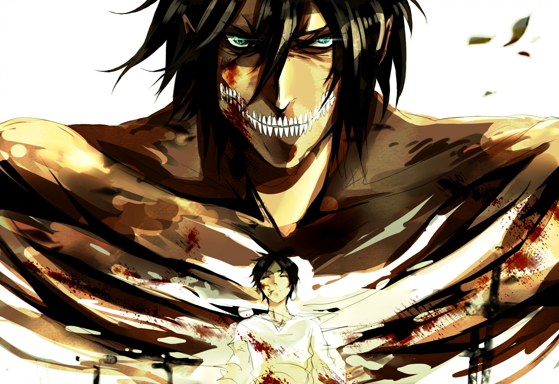 art anime shingeki no kyojin attack of the giants eren jaeger invasion of the titans eren jagger