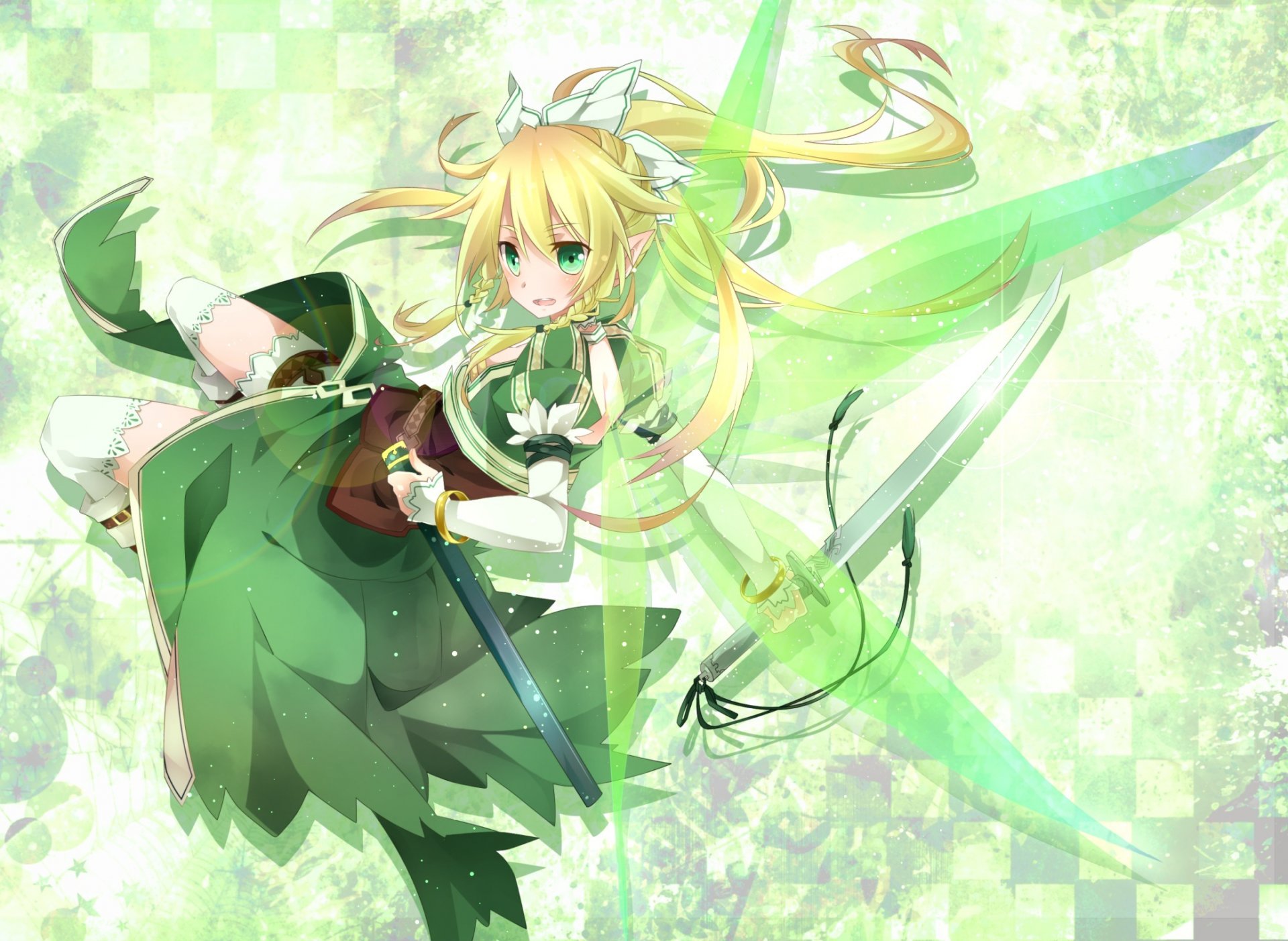 sword art online sao alfheim online alo sword master online leafa wings sword of the bodice girl fairy elf weapon katana sheath toutenkou