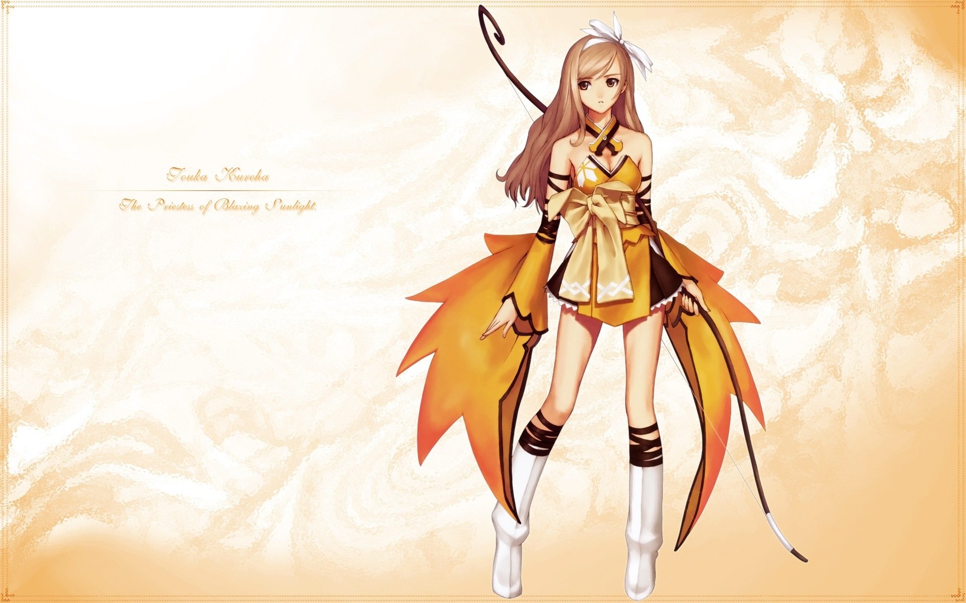 shining tears shining wind taka tony touka kureha torment girl yellow clothing