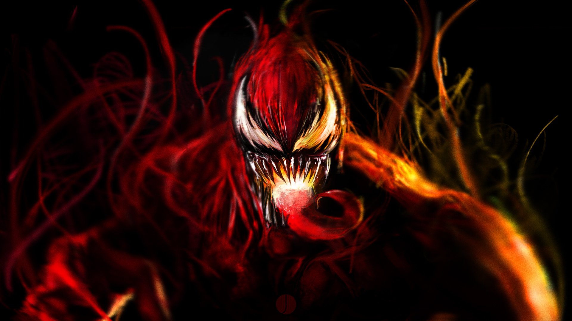 art venom symbiote carnage marvel comics supervillain ripper