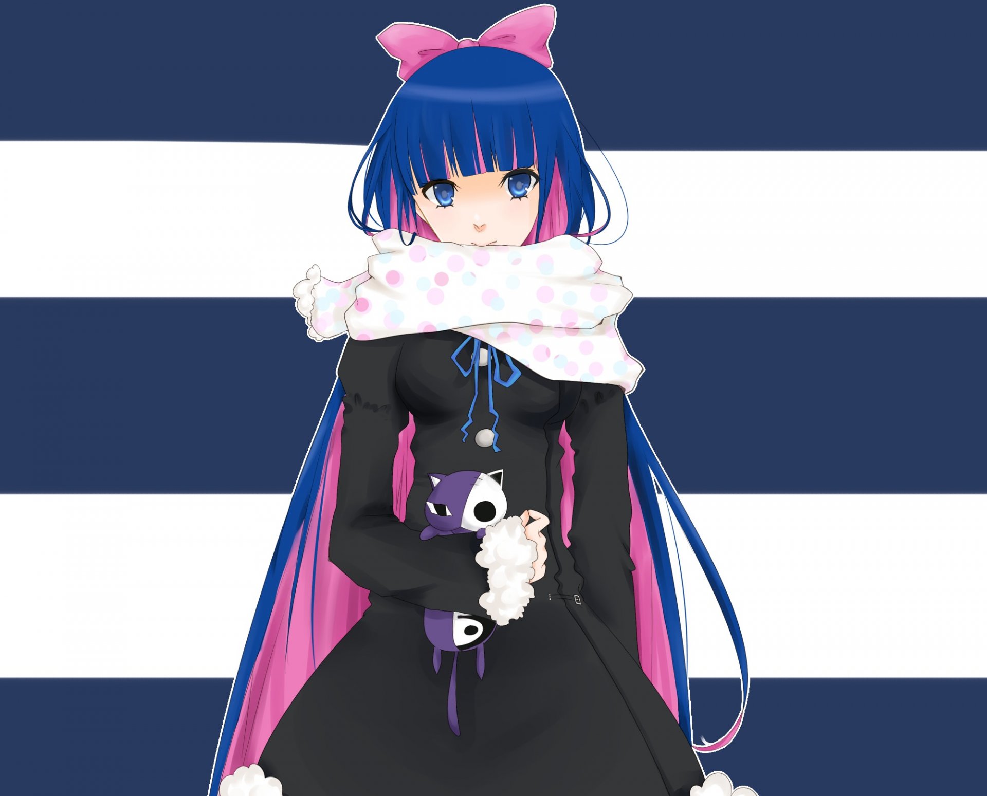 art panty and stocking with garterbelt anarchy stocking anime girl socks scarf toys