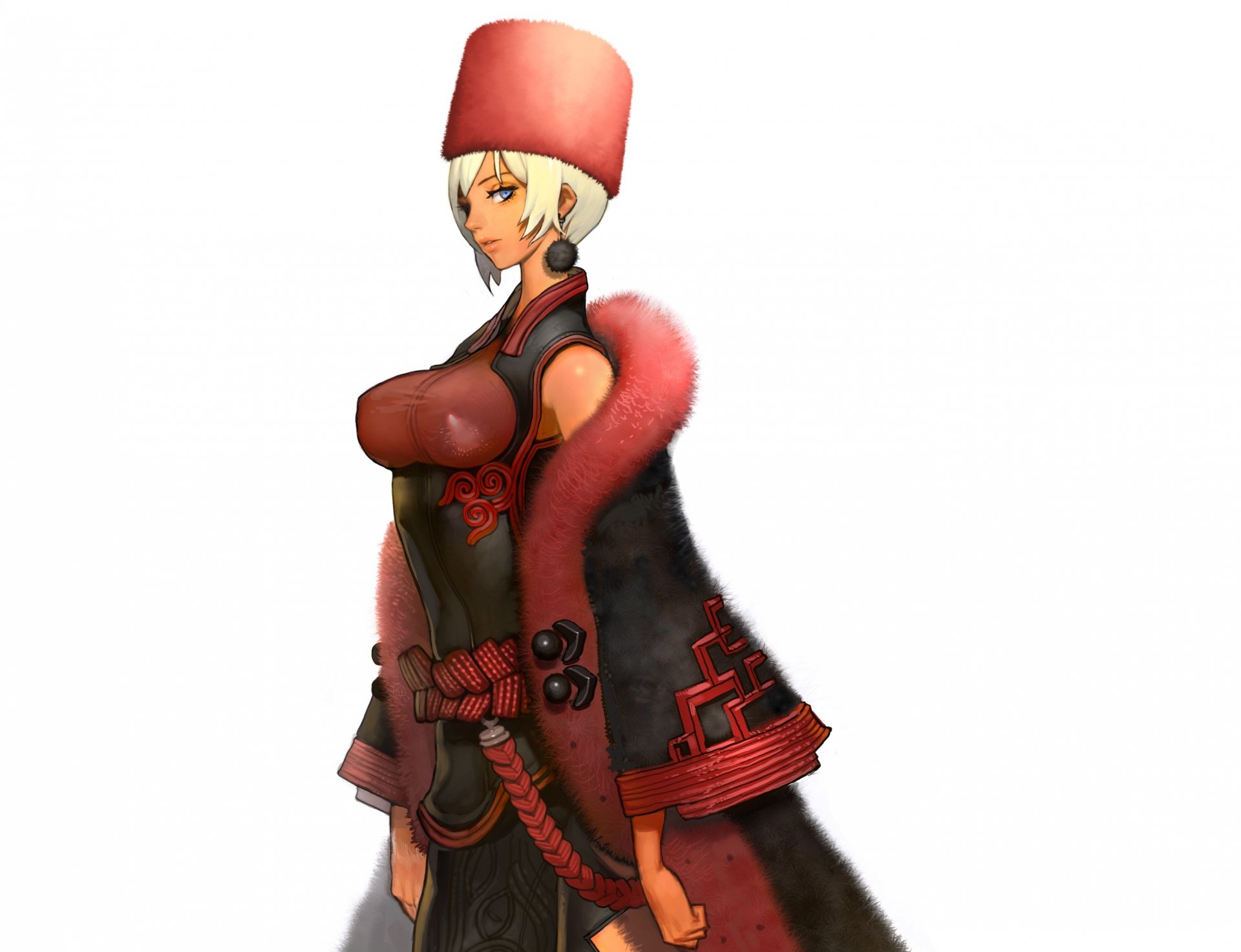 art kim hyung-tae girl view pose clothing white background blade & soul