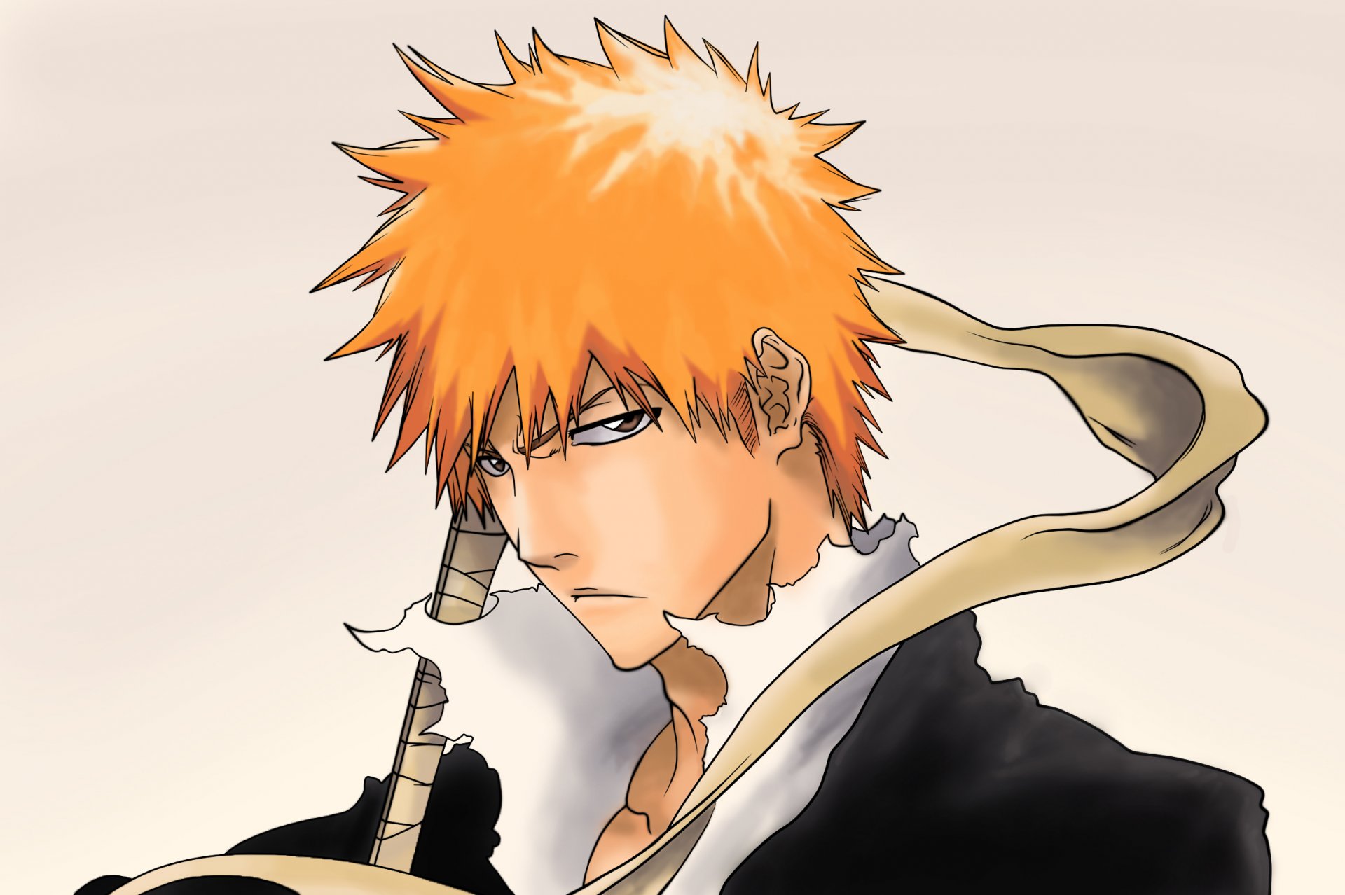 art tridyrium guy kurosaki ichigo view discontent shinigami sword bleach
