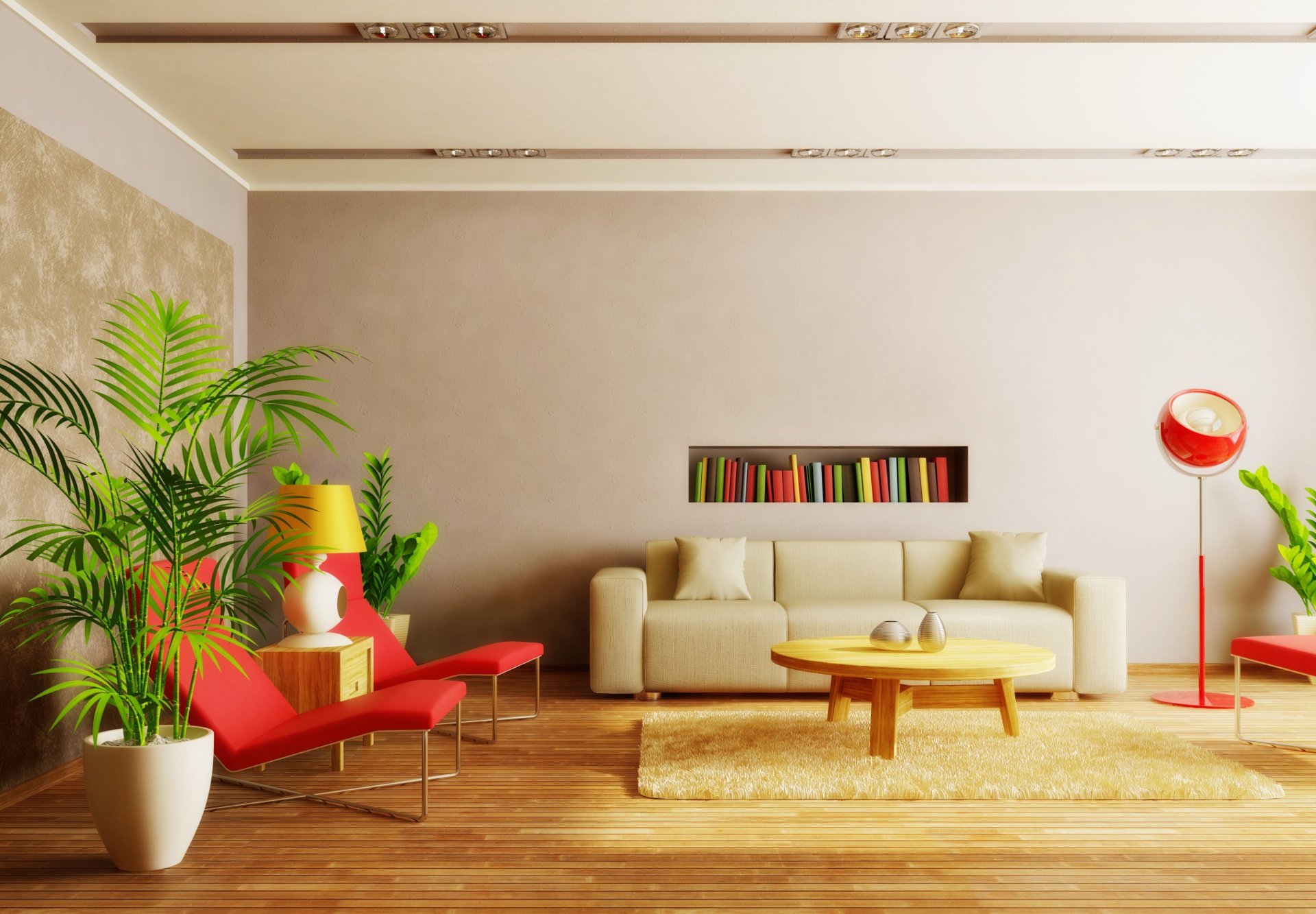 interior room apartment design style sofa chair table shelf books plants light bright wallpaper background wallpaper widescreen full screen hd wallpapers fullscreen