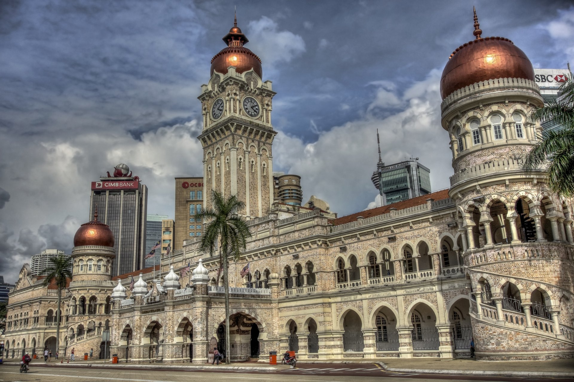 sultan abdul samad building kuala lumpur malaysia building tower of the dome watches palm