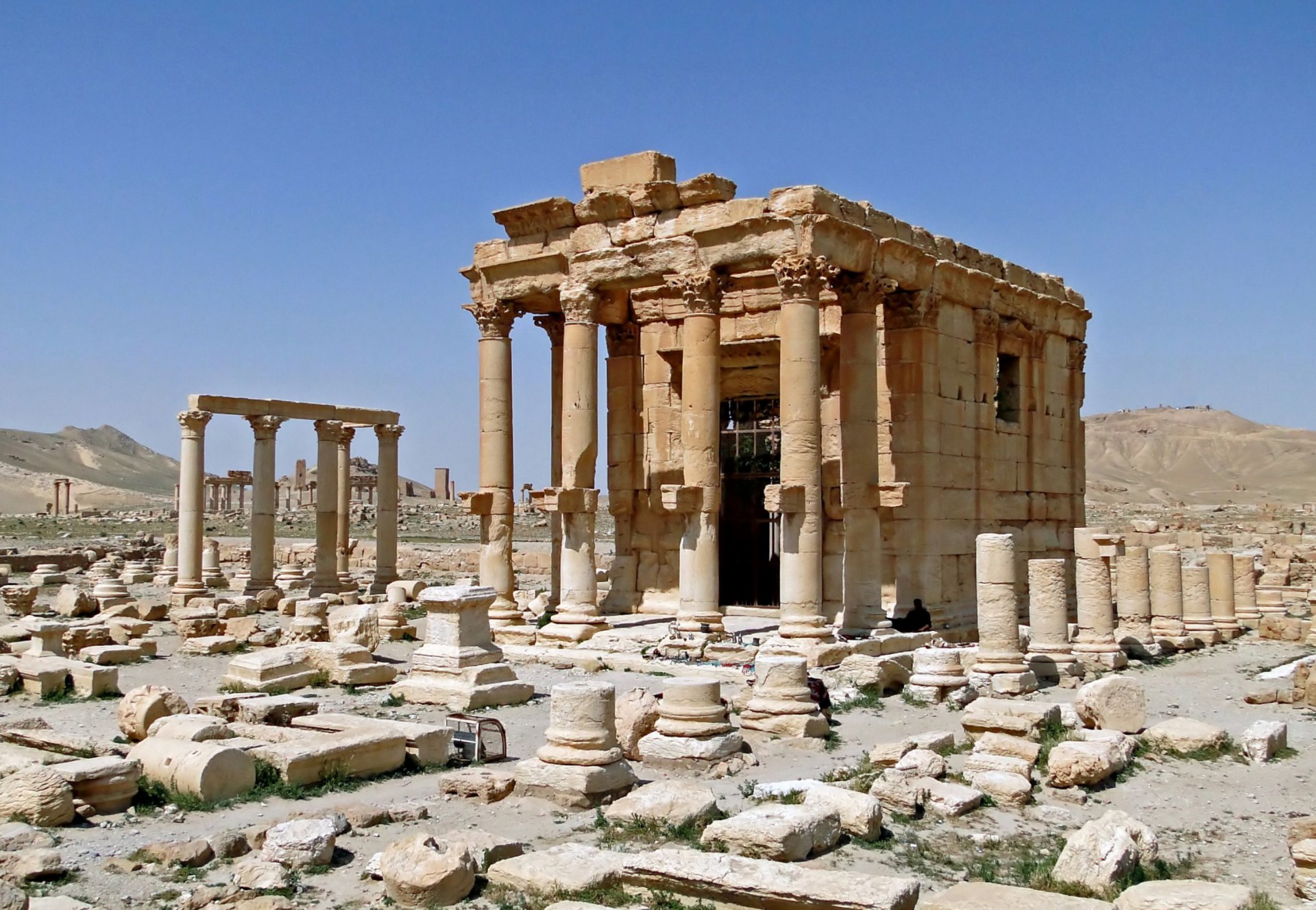ancient town palmyra syria temple baalshamina baalshamin