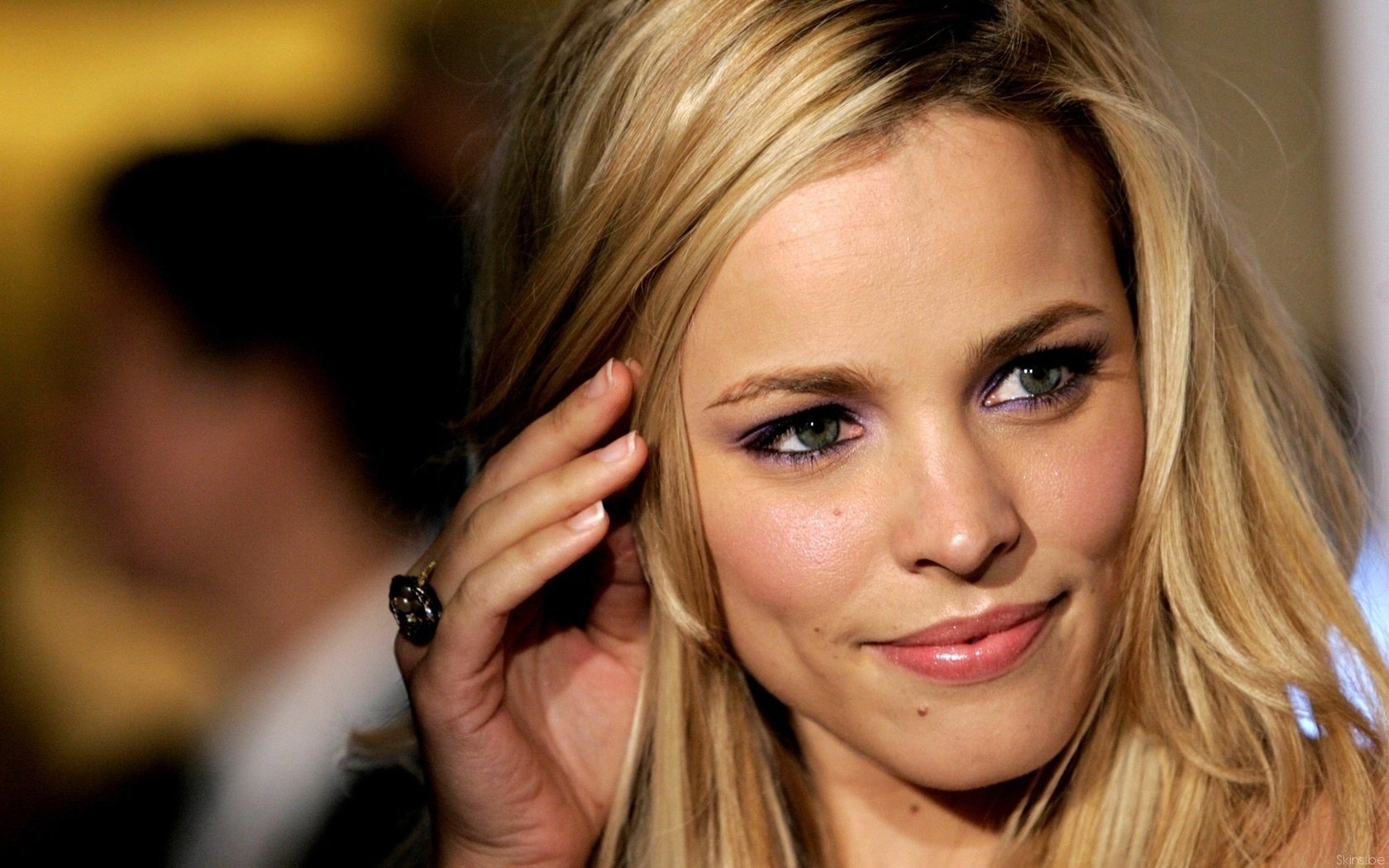 Rachel McAdams looks away