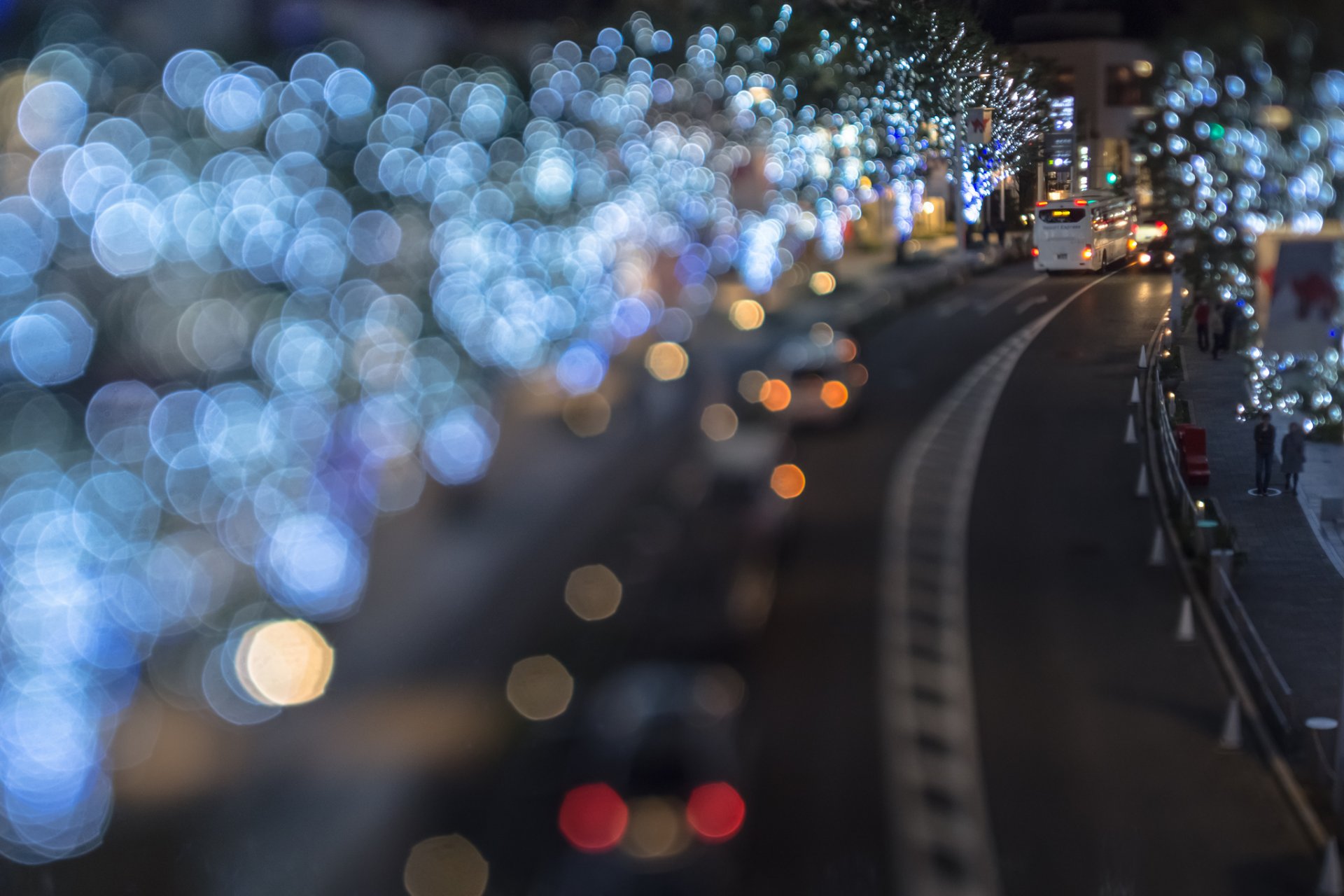 takashi kitajima cityscapes bokeh tokio. night