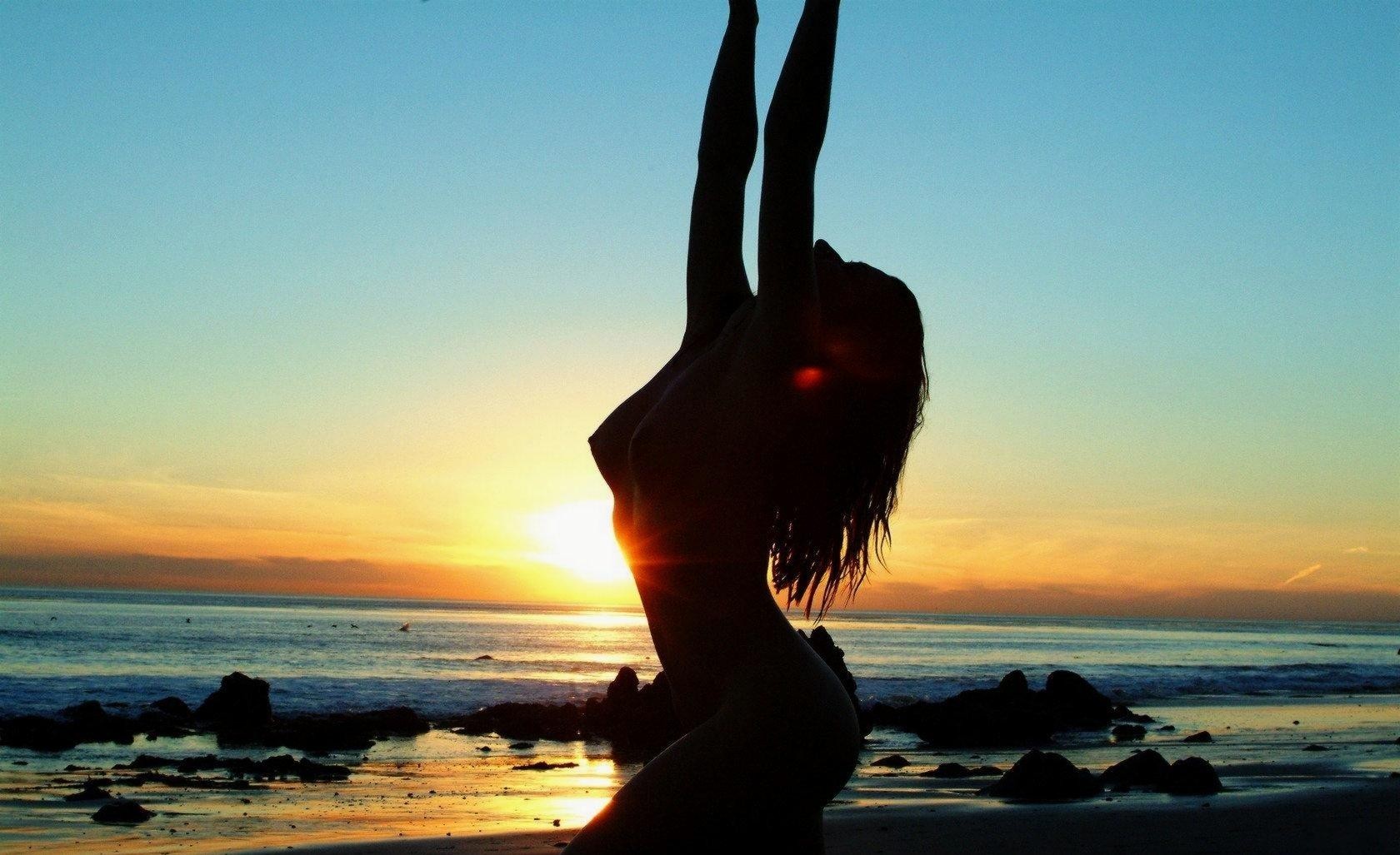 silhouette sun sunset sea sand waves