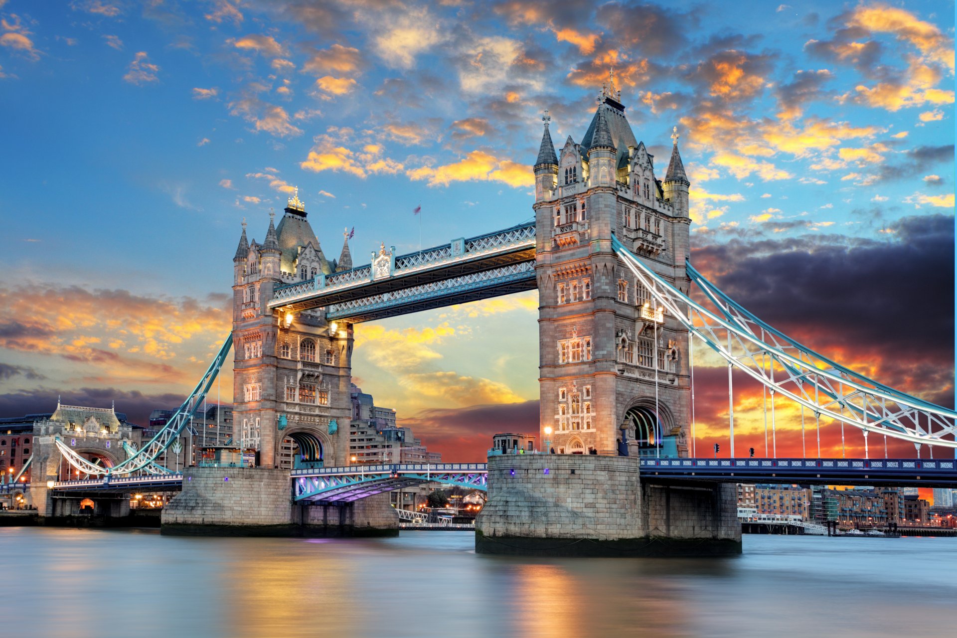 london england tower bridge thames river