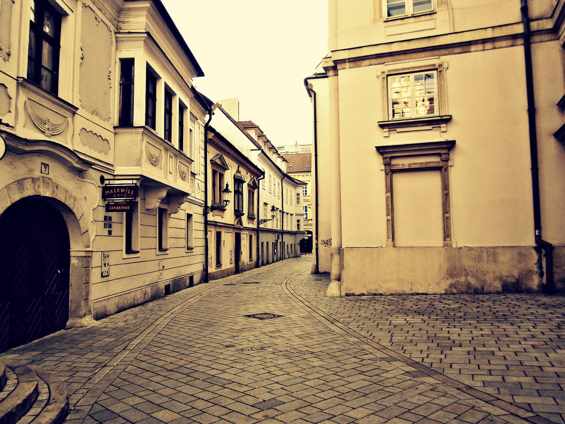 europe images pavement town window rotation house street slovakia bratislava wallpaper