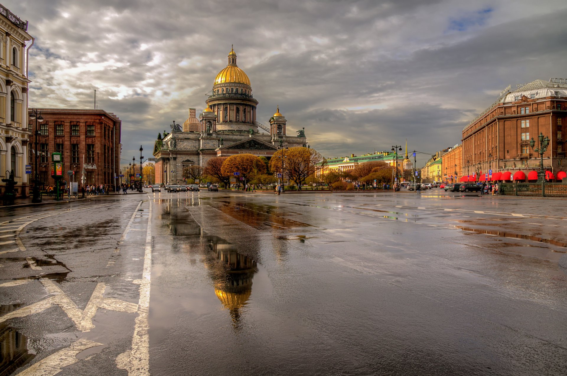 st. petersburg after the rain russia