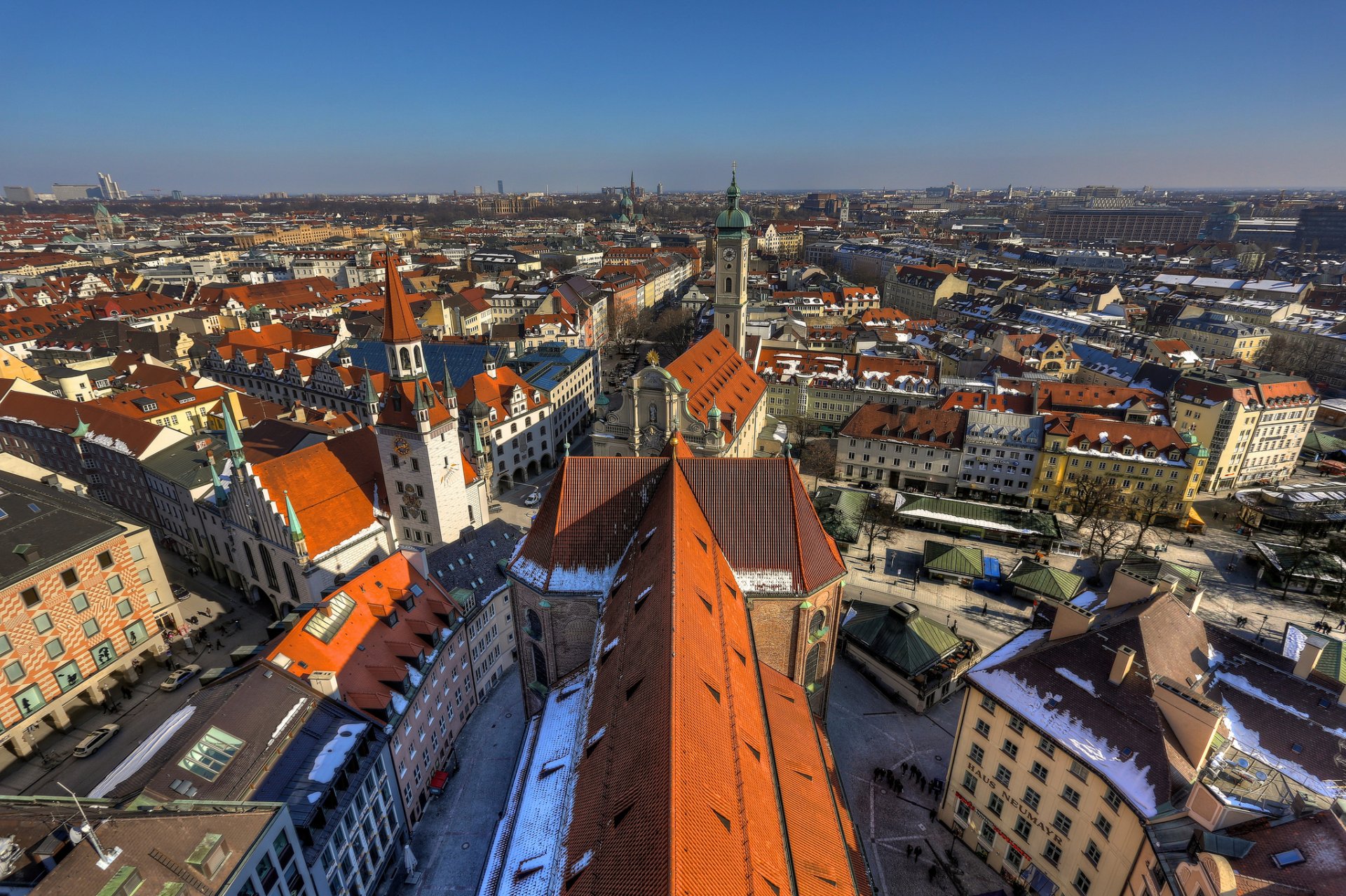 munich germany buildings roof panorama
