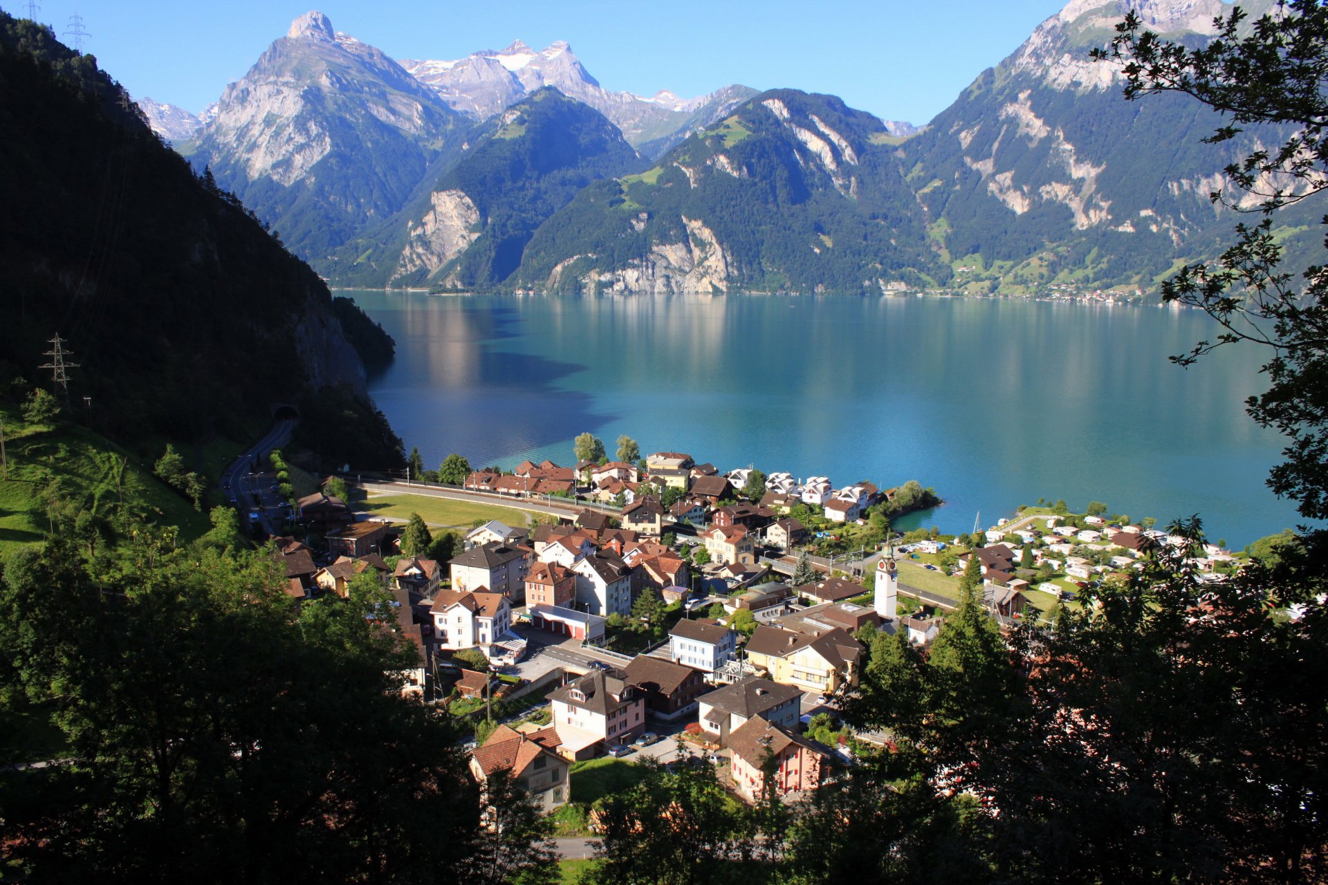 landscape switzerland mountain morschach from the top nature