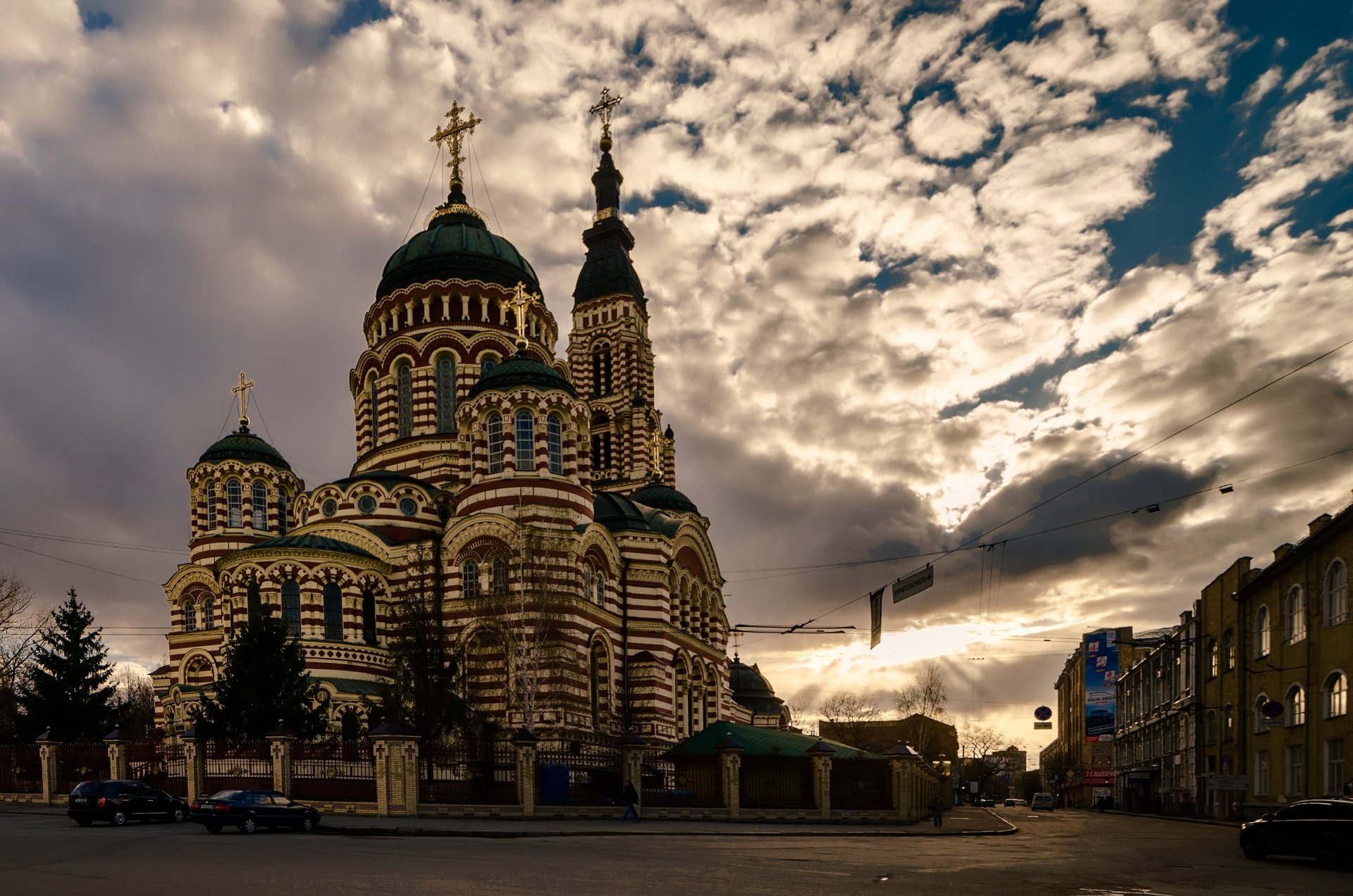 annunciation cathedral kharkov ukraine holy annunciation cathedral kharkiv street clouds