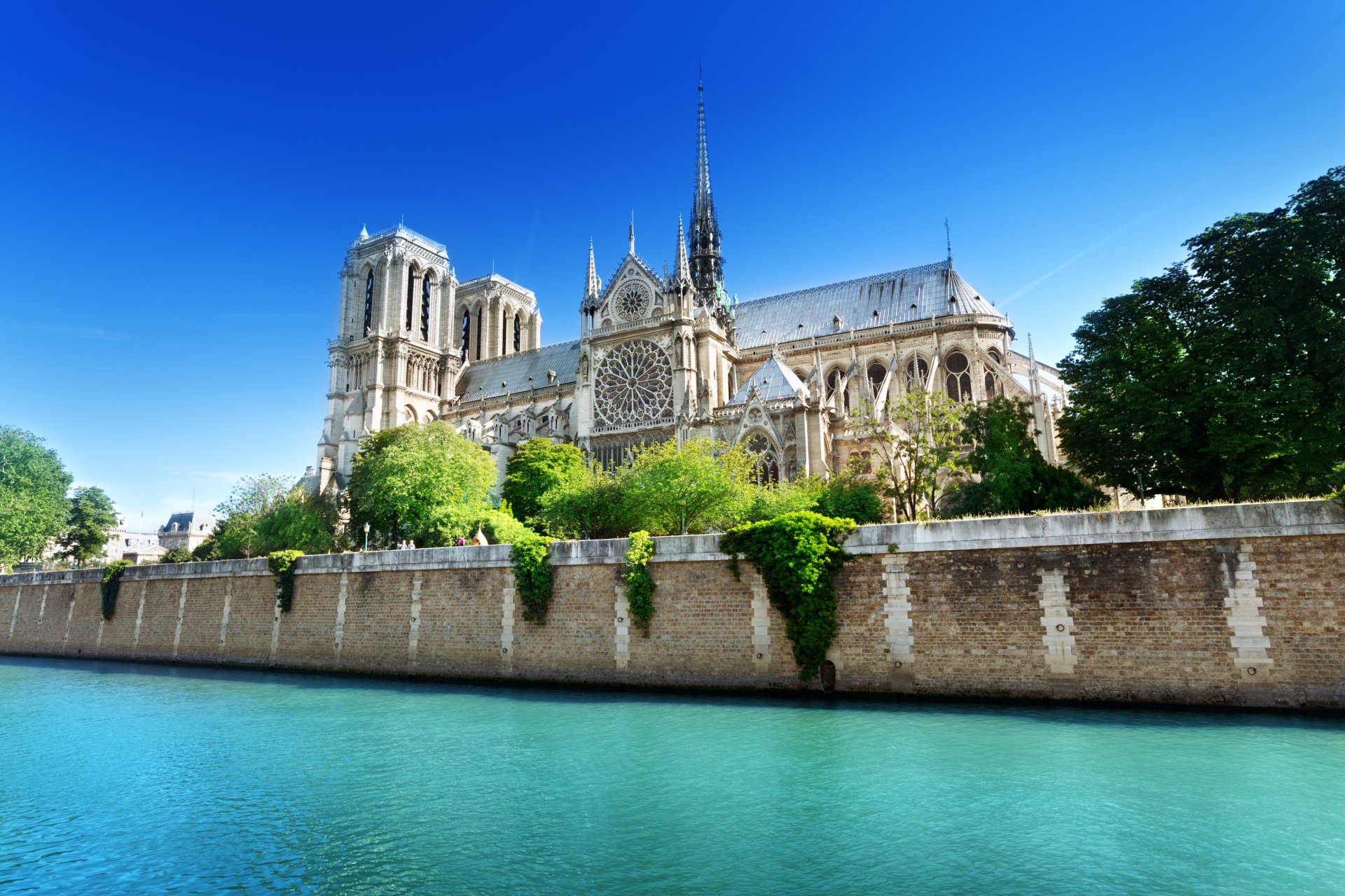 notre dame de paris france paris notre dame notre - dame de paris town river price water blue summer green tree