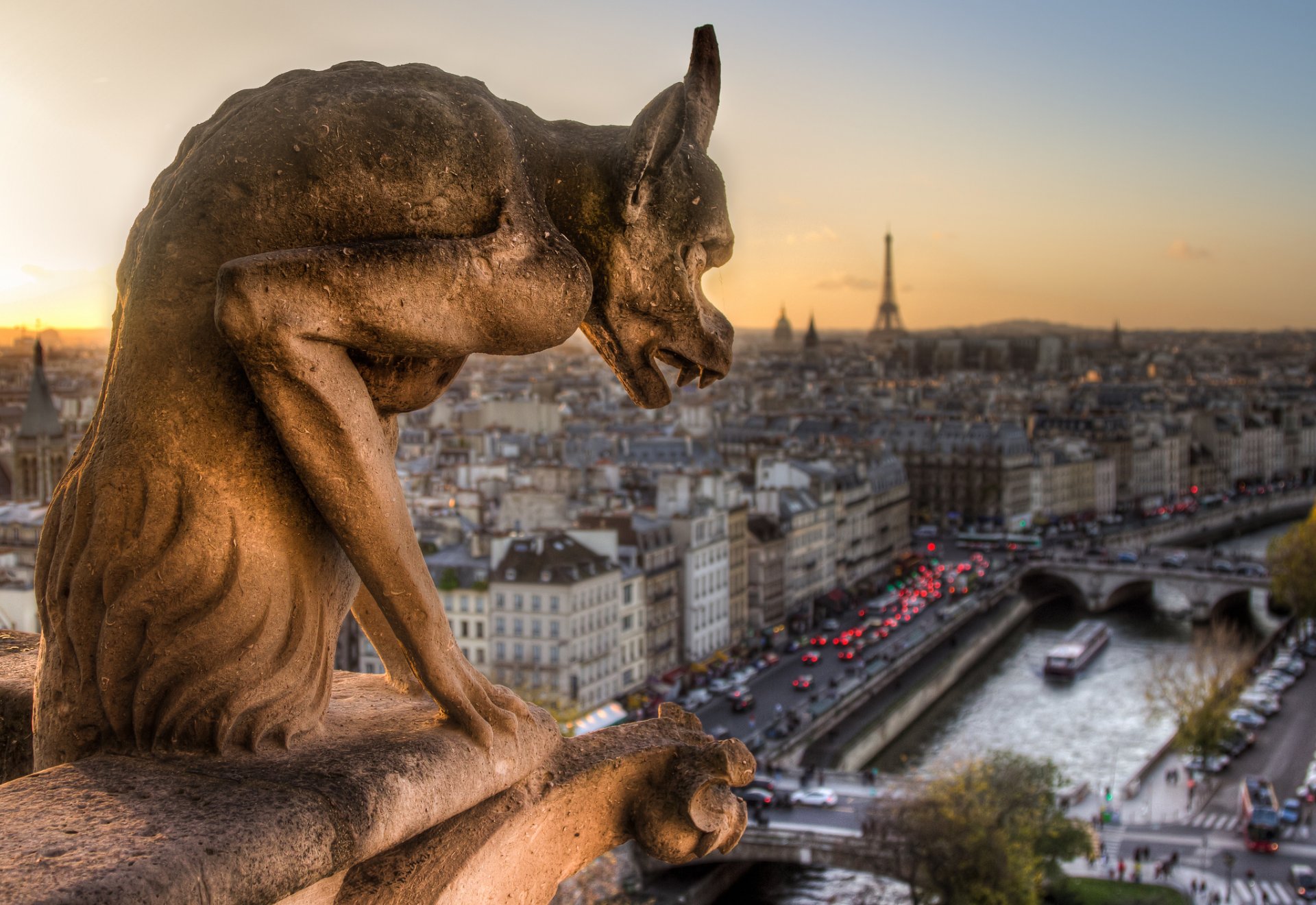 gargouille gargoyle sculpture notre dame de paris notre dame notre - dame de paris france paris views town panorama