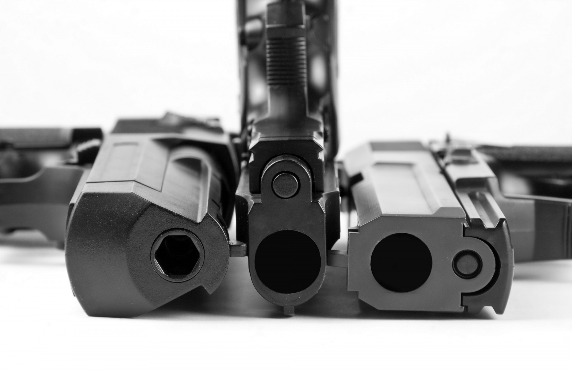 this body and barrels metal white black reliability machine gauge murder protection guns death arms