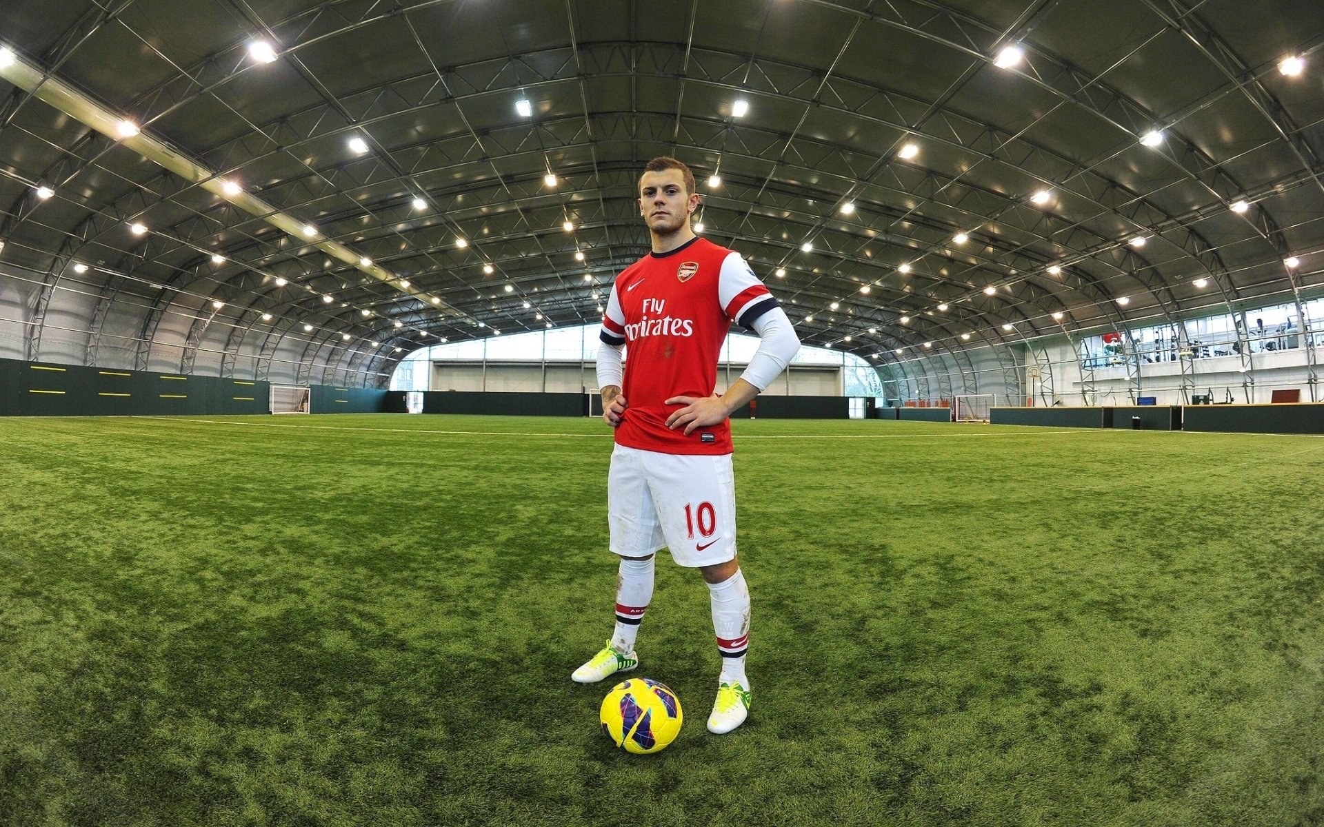 arsenal football club the gunners gunners jack wilshere midfielder ball background