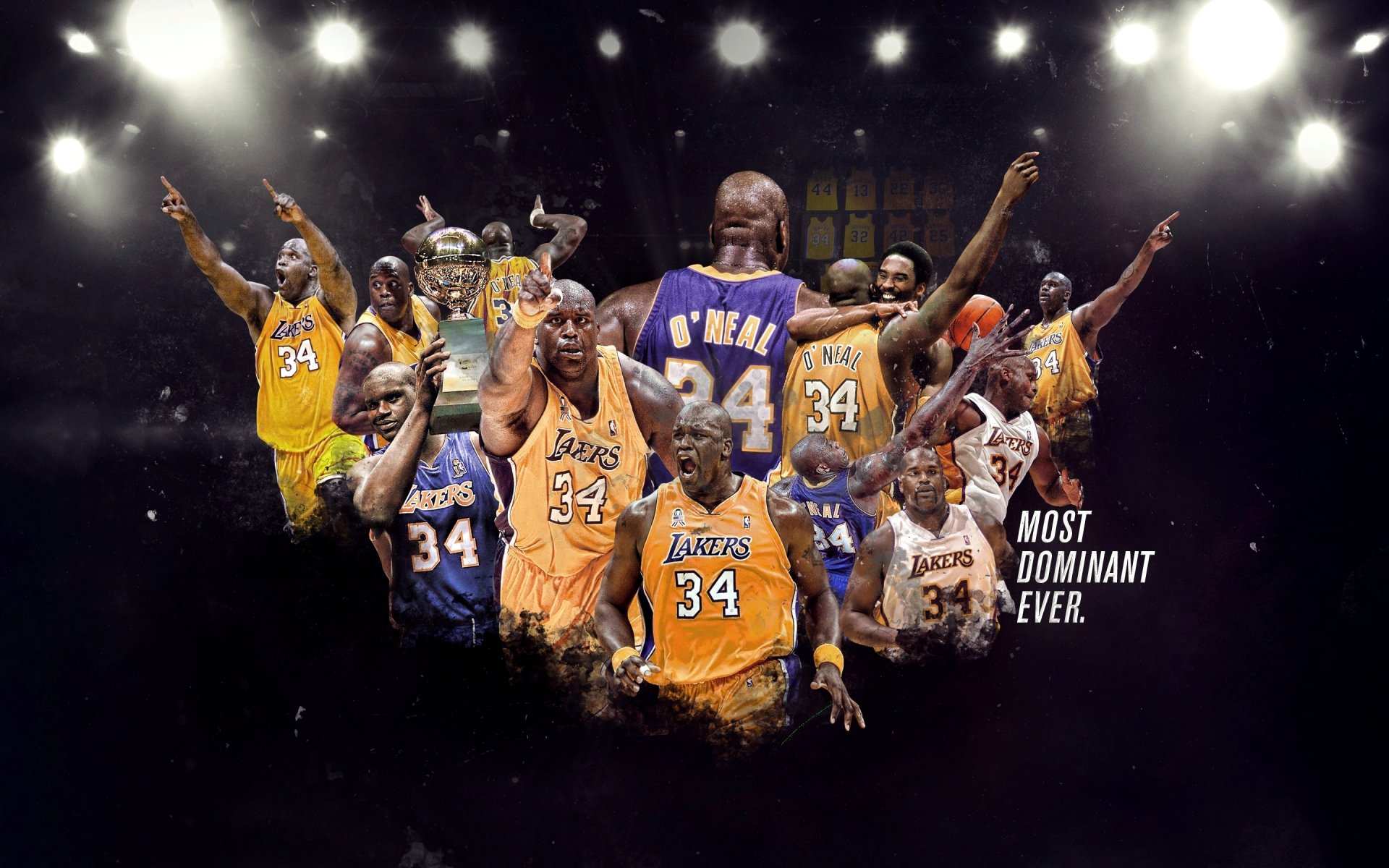 shaquille o'neal nba basketball player super men los angeles lakers