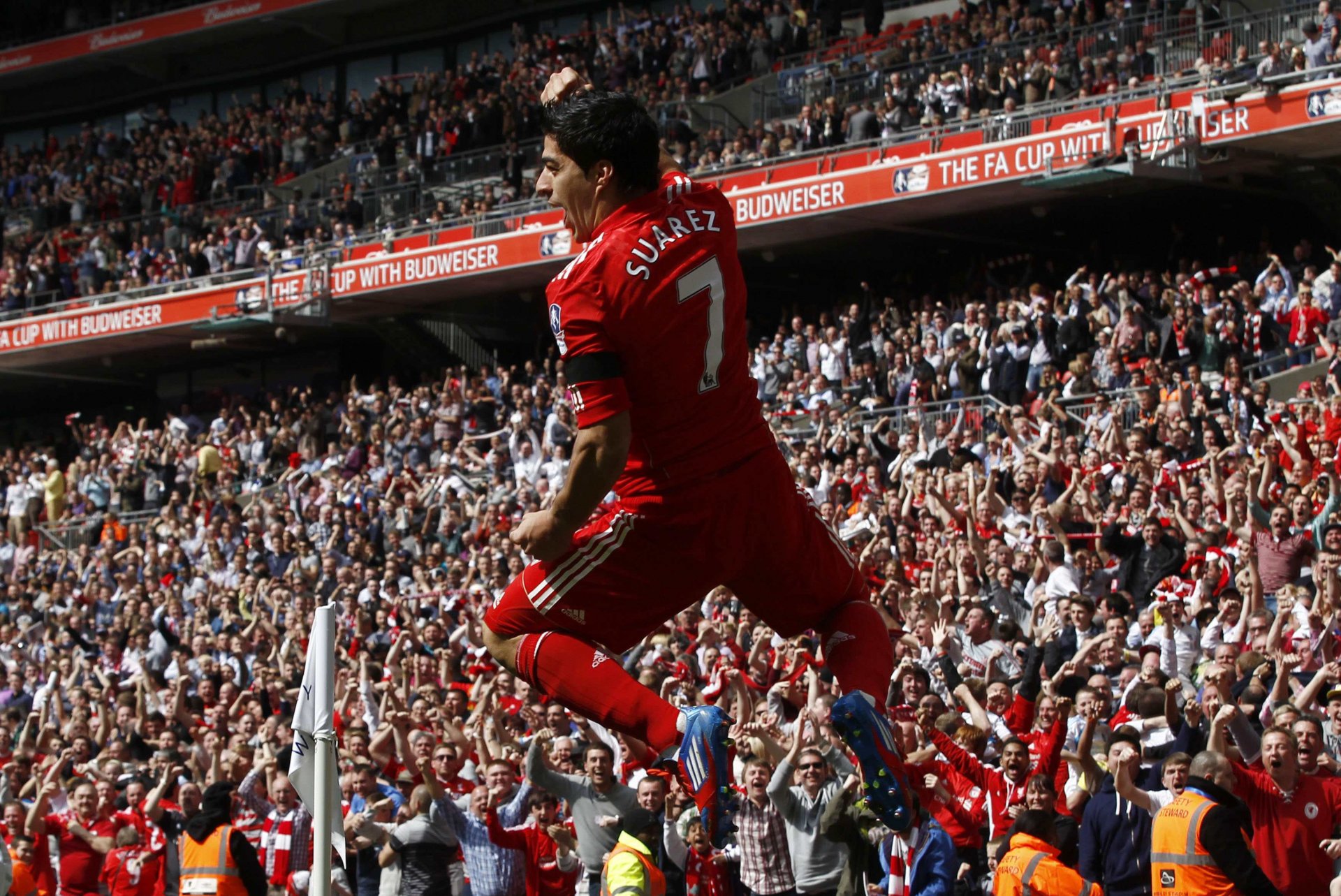 liverpool soccer football suarez 2012 fans england suarez goal victory