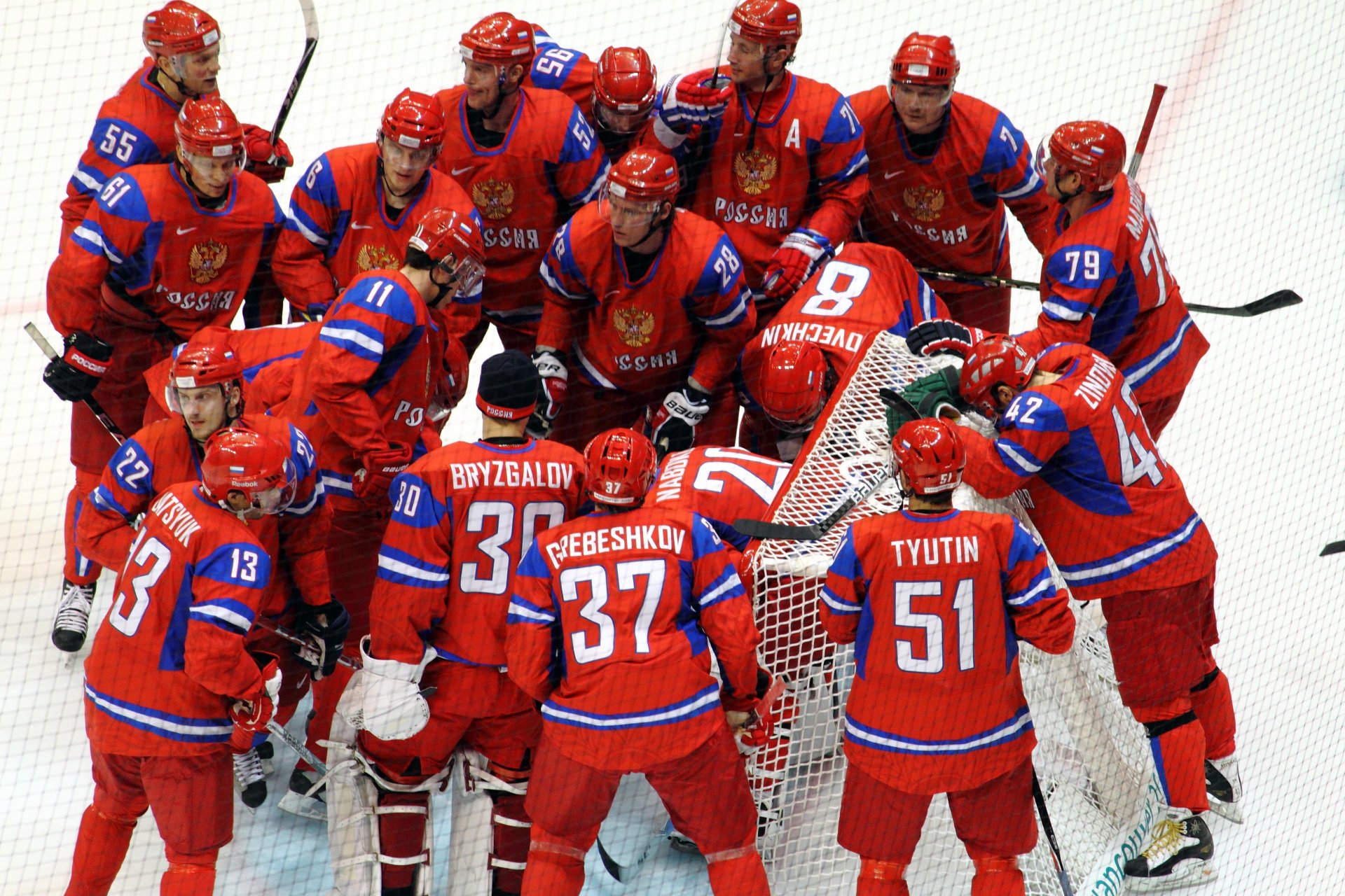 hockey russia ovechkin semin team sem malkin nhl championship world next goal happiness cheers bryzgalov latvia victory team russia champion