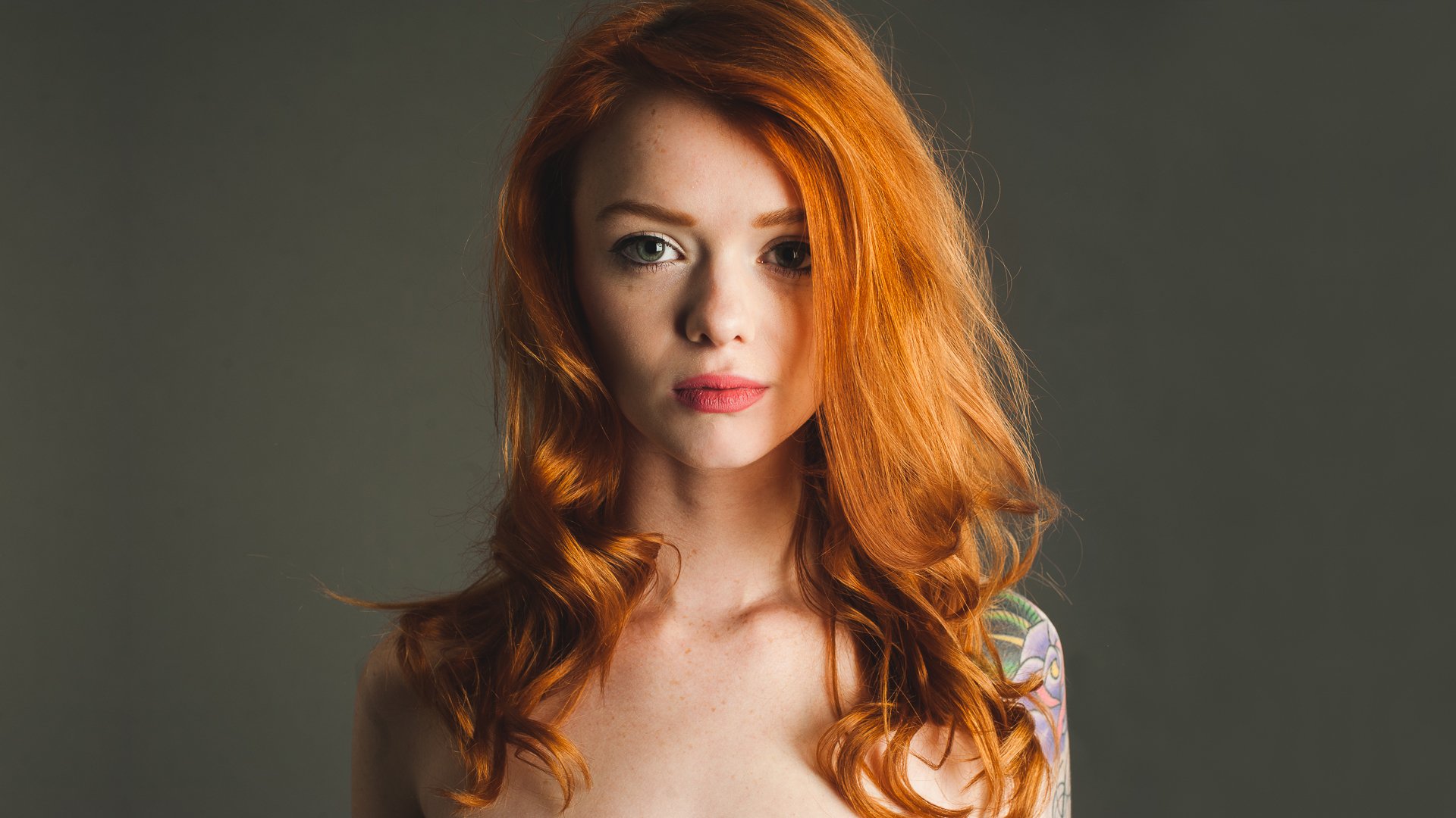 julie kennedy lass suicide girls red head girl model red view lips tattoos