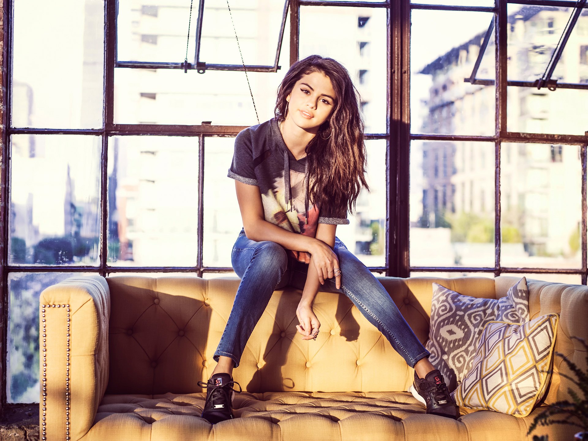 selena gomez photoshoot for the collection of clothes neo adidas brand 2015