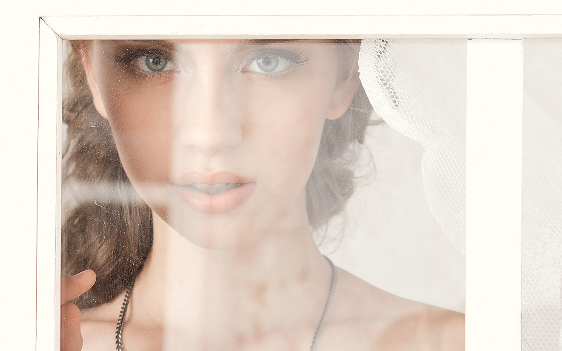 girl playboy nastya zlobich model face view eyes lips window glass