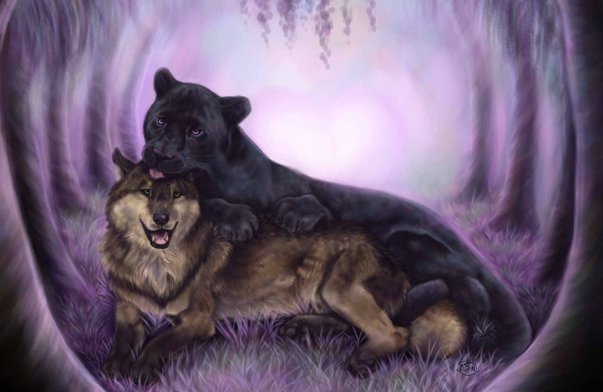 The panther and the wolf are best friends what is the book