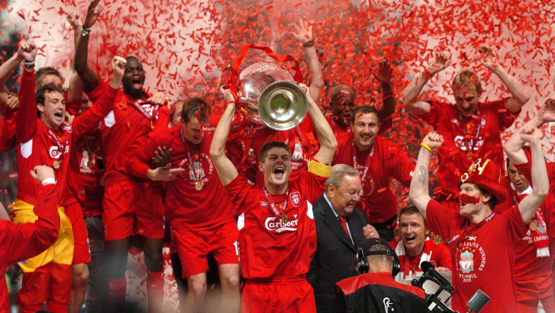 uefa champions league england captain steven gerrard 2005 liverpool eurofinal