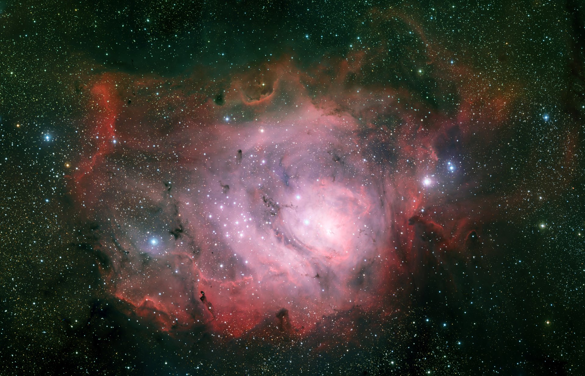 ngc 6523 nebula lagoon constellation archer