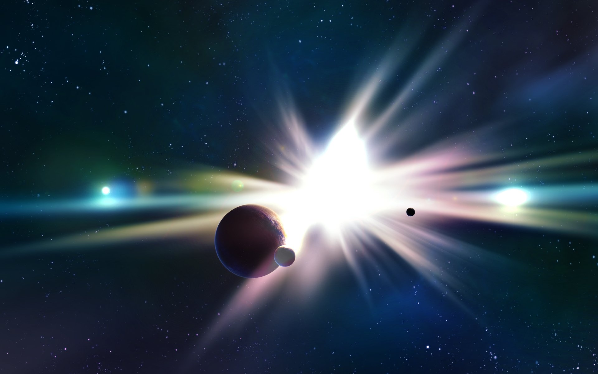 star planet flash satellites lights